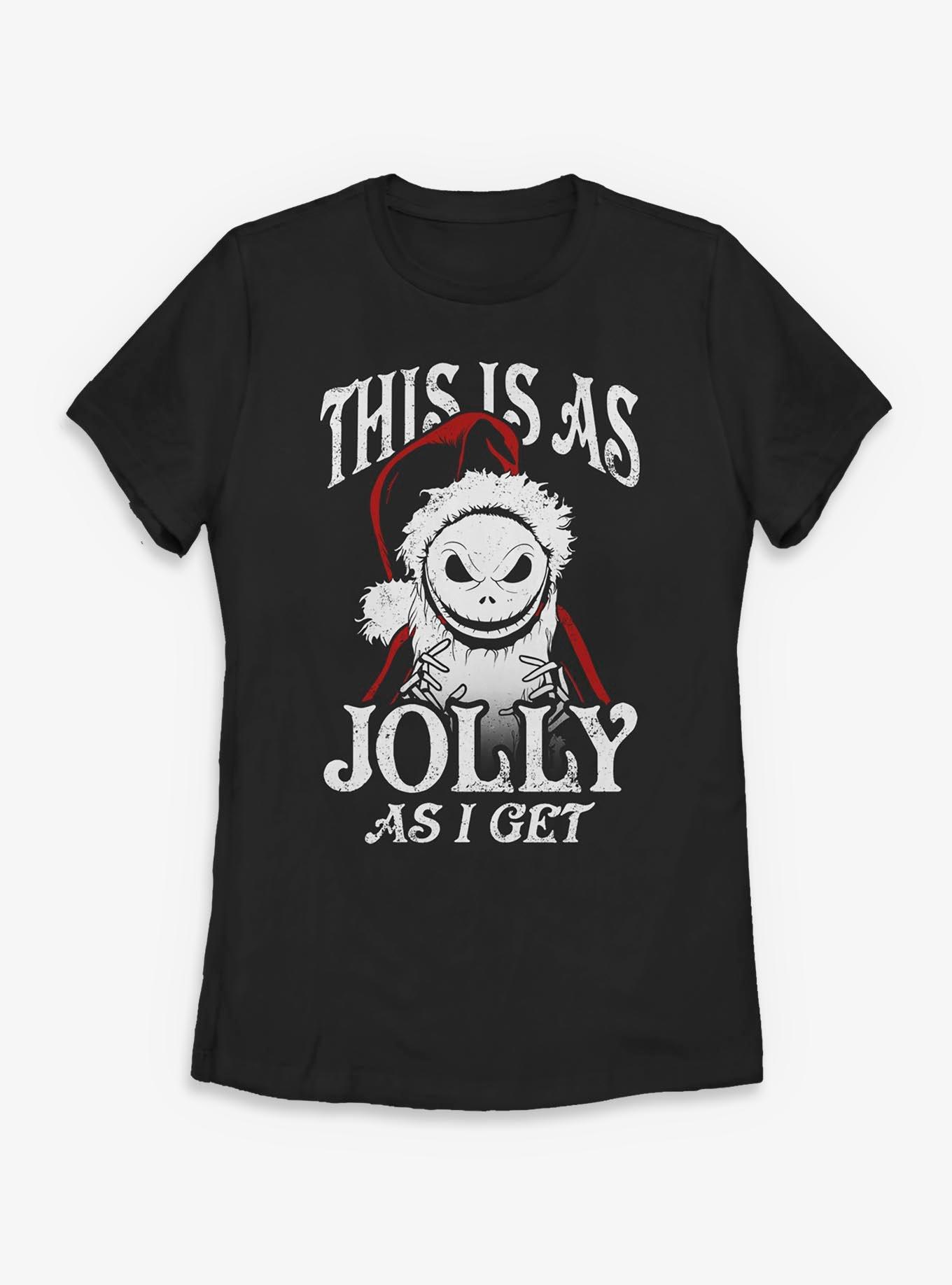 Disney The Nightmare Before Christmas Jolly Santa Jack Womens T-Shirt, , hi-res
