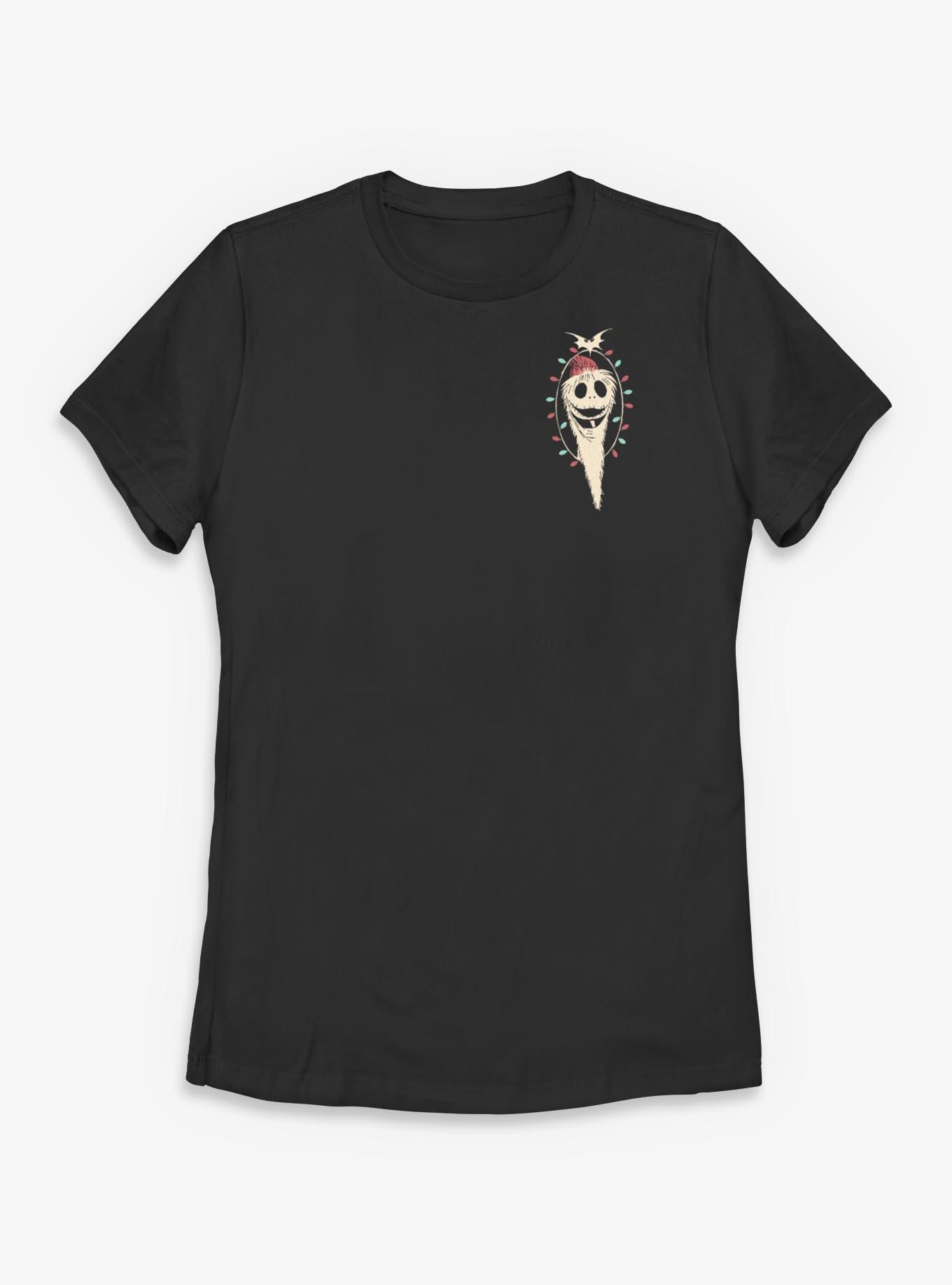 Disney The Nightmare Before Christmas Emblem Santa Jack Lights Womens T-Shirt, , hi-res