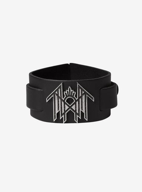 Alchemy of England Sleep Token Leather Wrist Strap Bracelet | Hot Topic