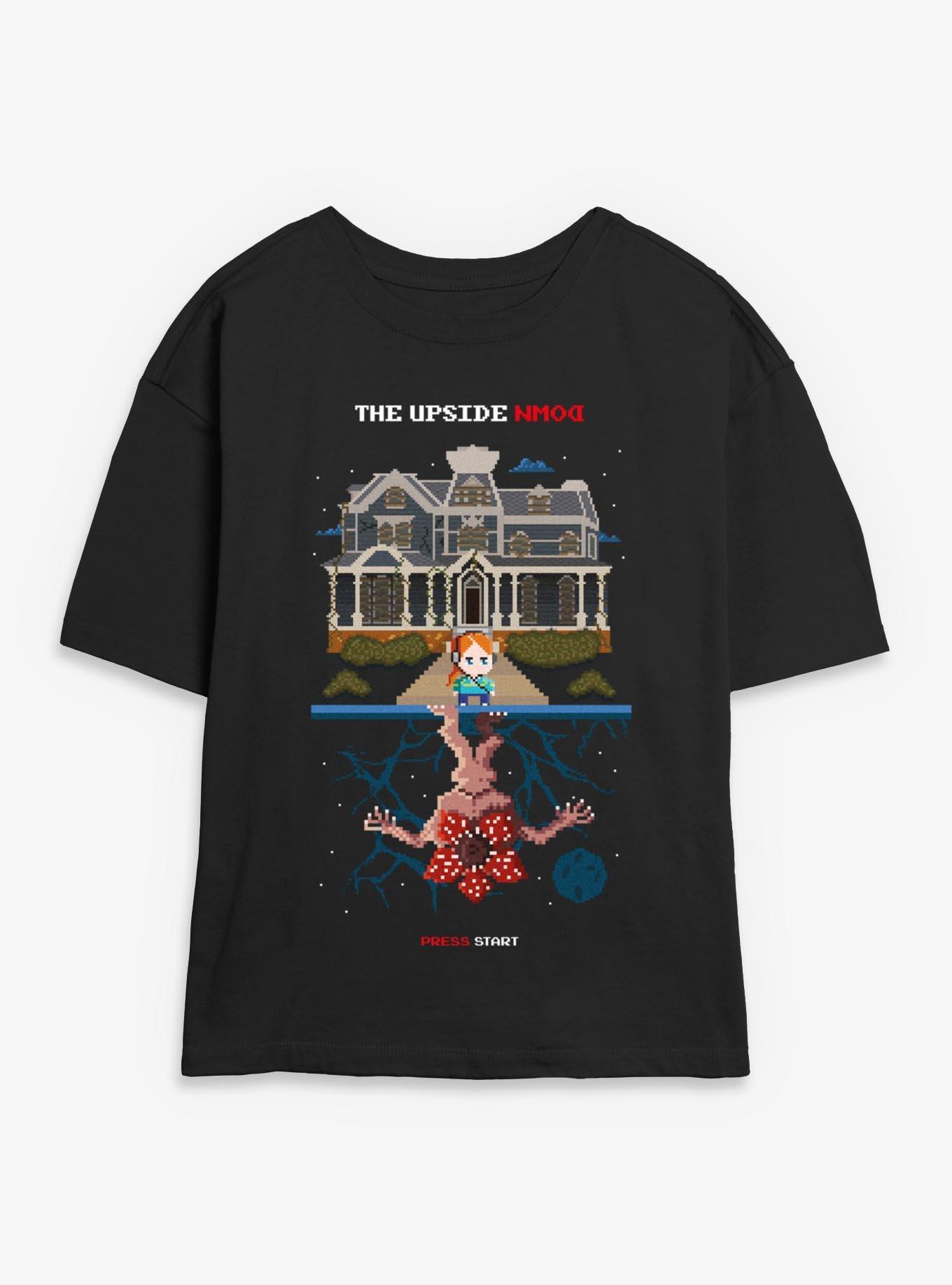 Stranger Things 8-Bit Max Vs Demogorgon Girls Skimmer T-Shirt, , hi-res