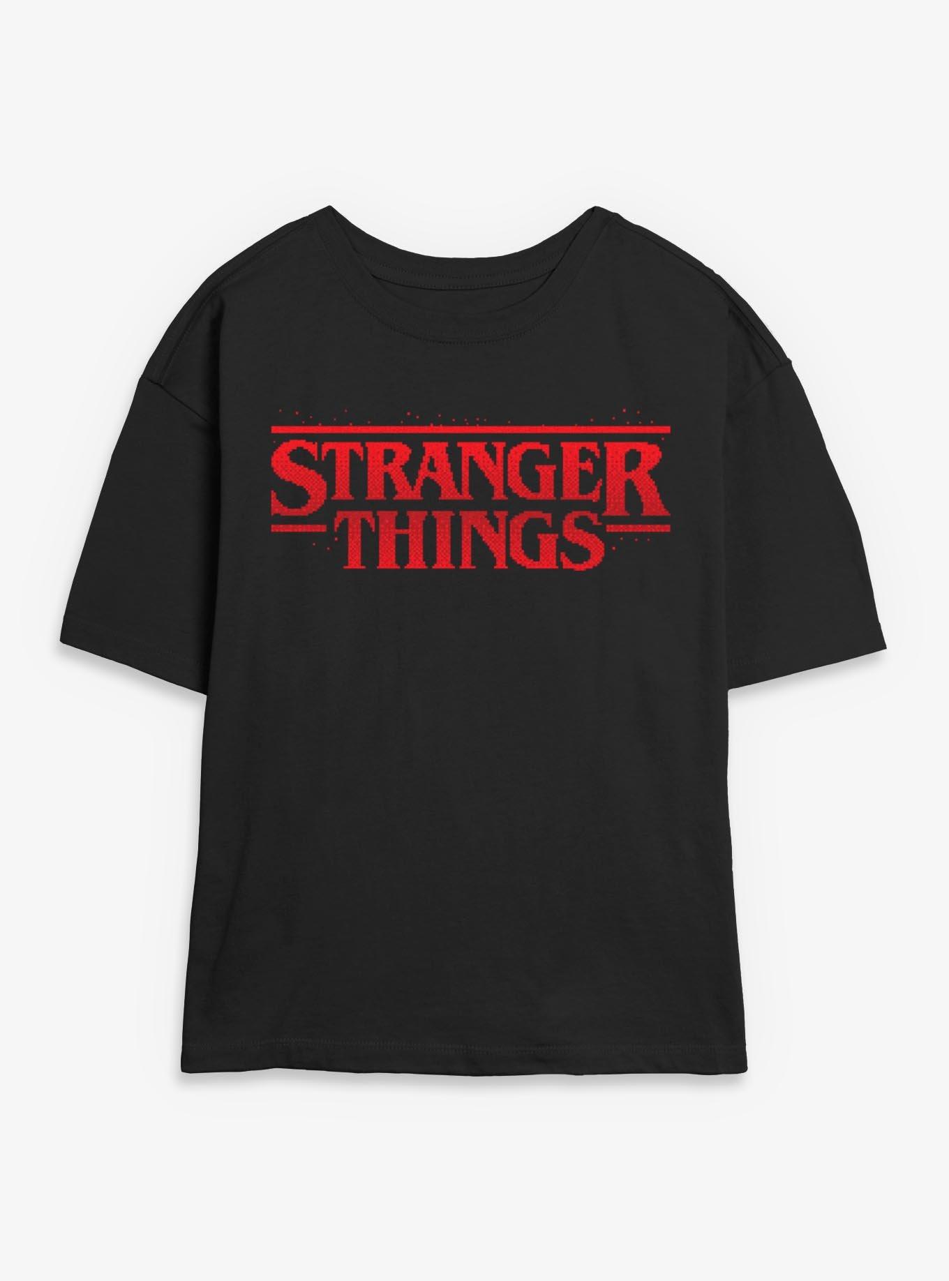 Stranger Things 8-Bit Logo Girls Skimmer T-Shirt, , hi-res