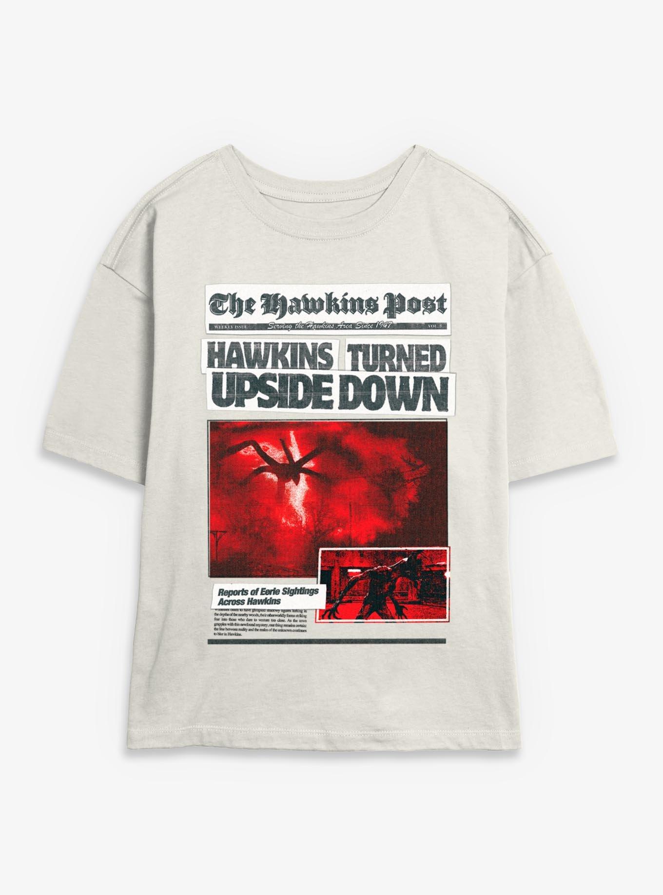 Stranger Things The Hawkins Post Girls Skimmer T-Shirt