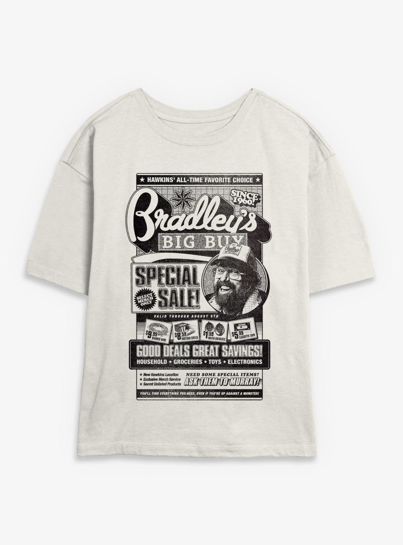 Stranger Things Bradley's Big Buy Ad Girls Skimmer T-Shirt, , hi-res