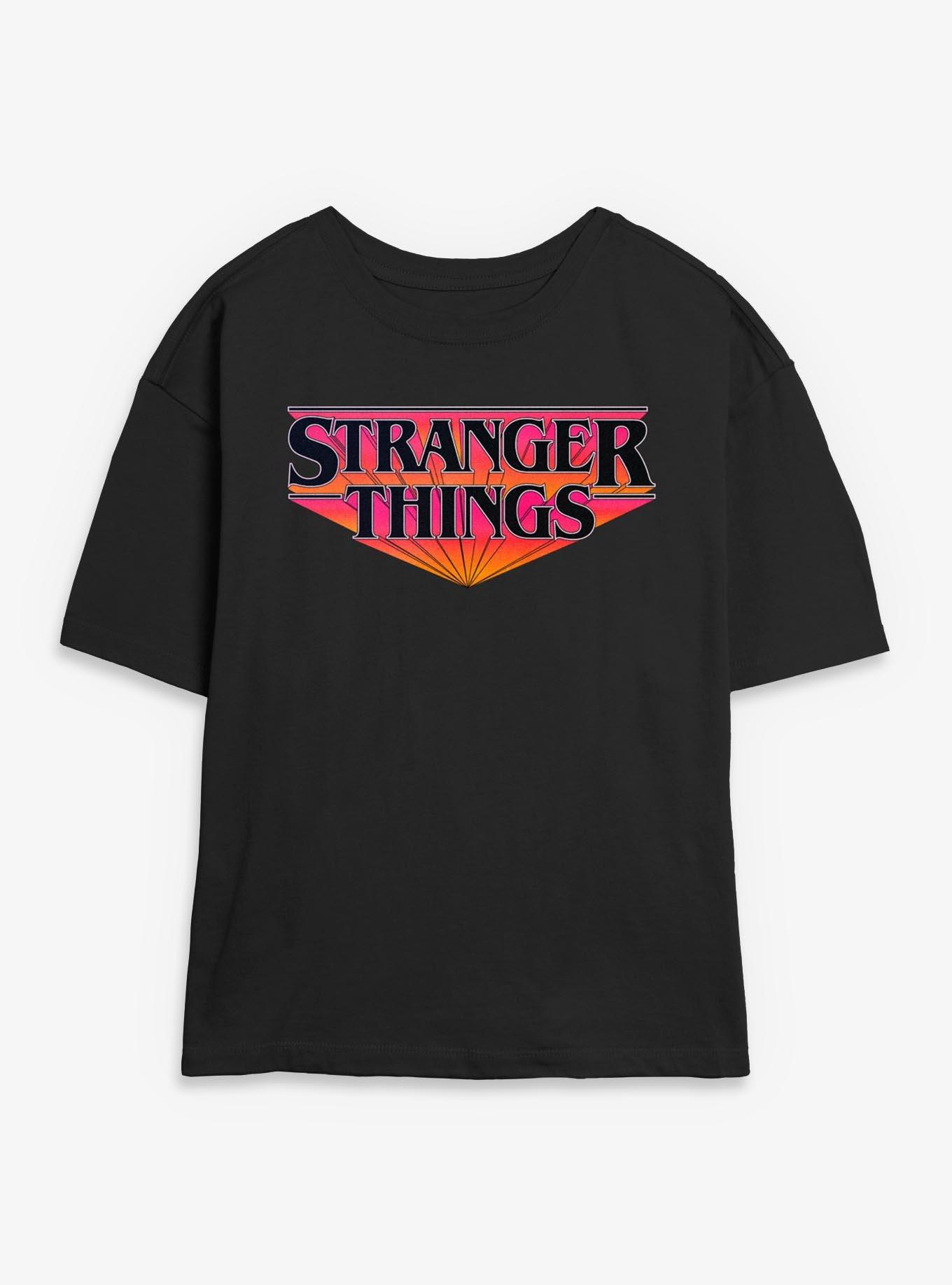 Stranger Things Old School Logo Girls Skimmer T-Shirt, , hi-res