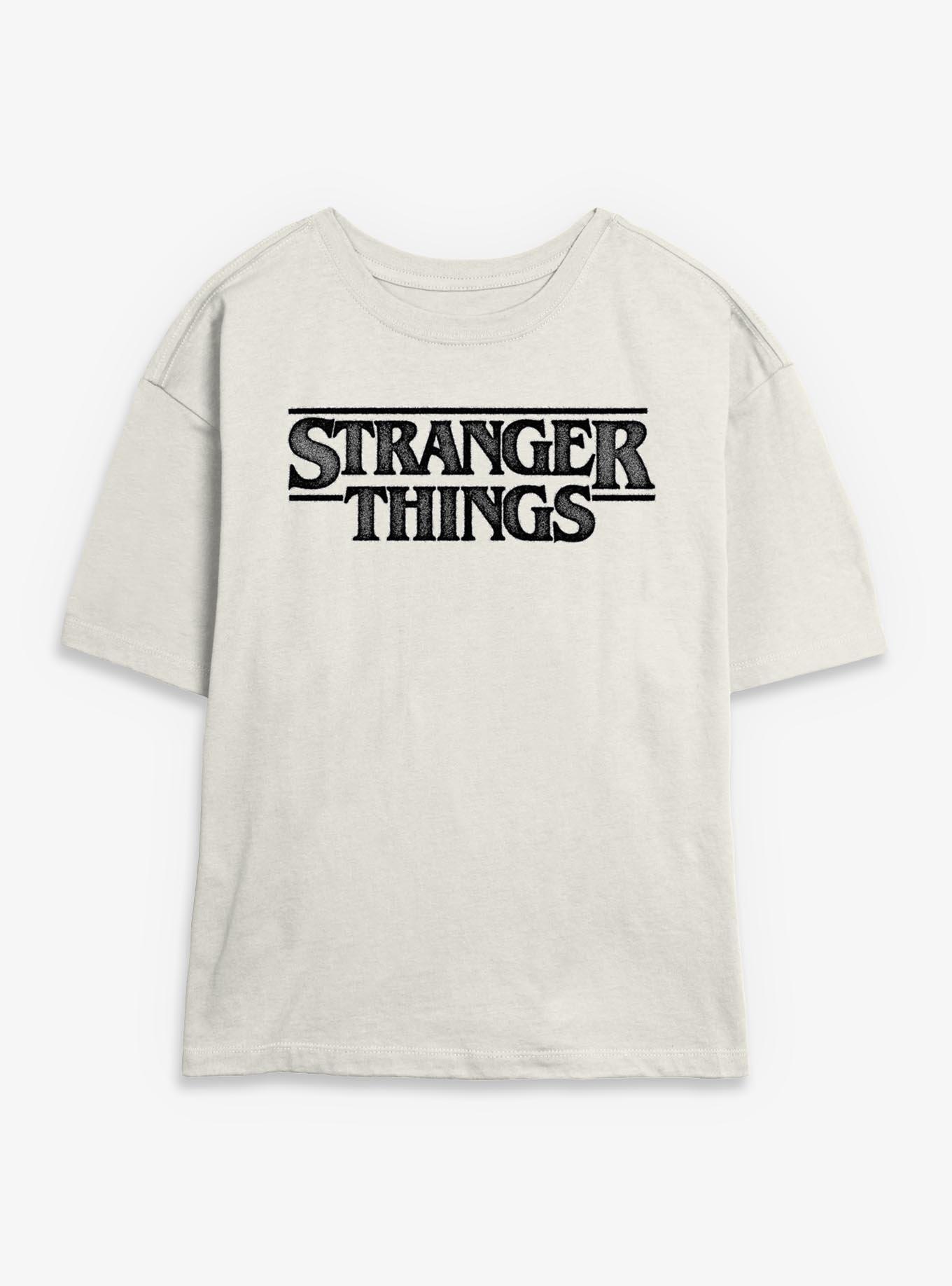 Stranger Things Pointillism Logo Girls Skimmer T-Shirt