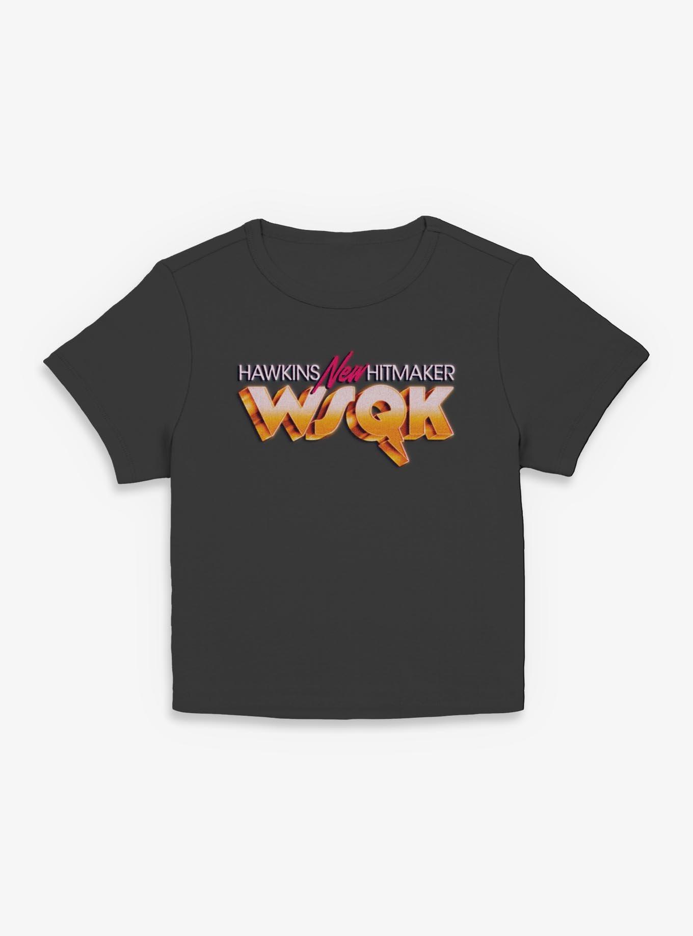 Stranger Things Hawkins New Hitmaker WSQK Girls Baby T-Shirt, BLACK, hi-res