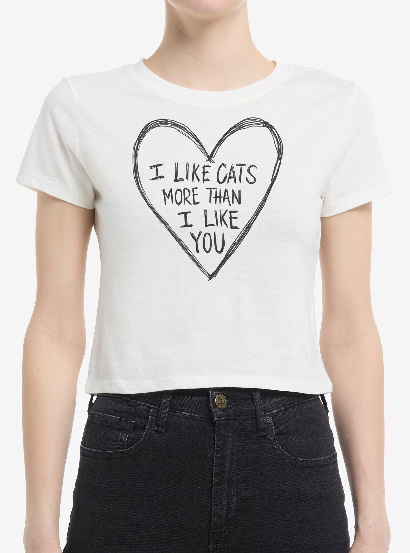 I Like Cats More Than I Like You Girls Baby T-Shirt, , hi-res