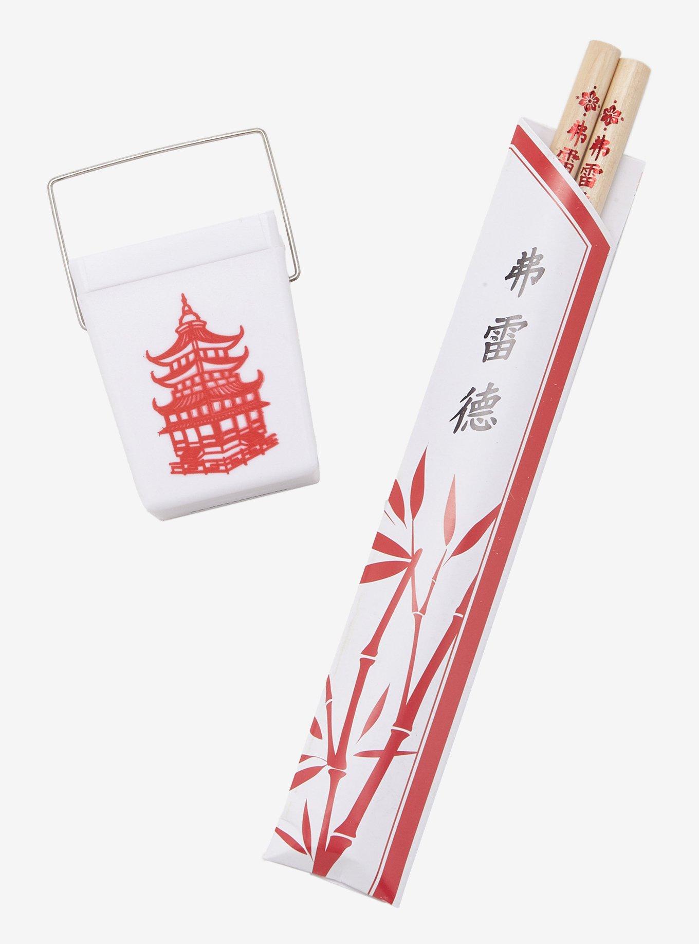 Chinese Takeout Box Pencil & Sharpener Set, , hi-res
