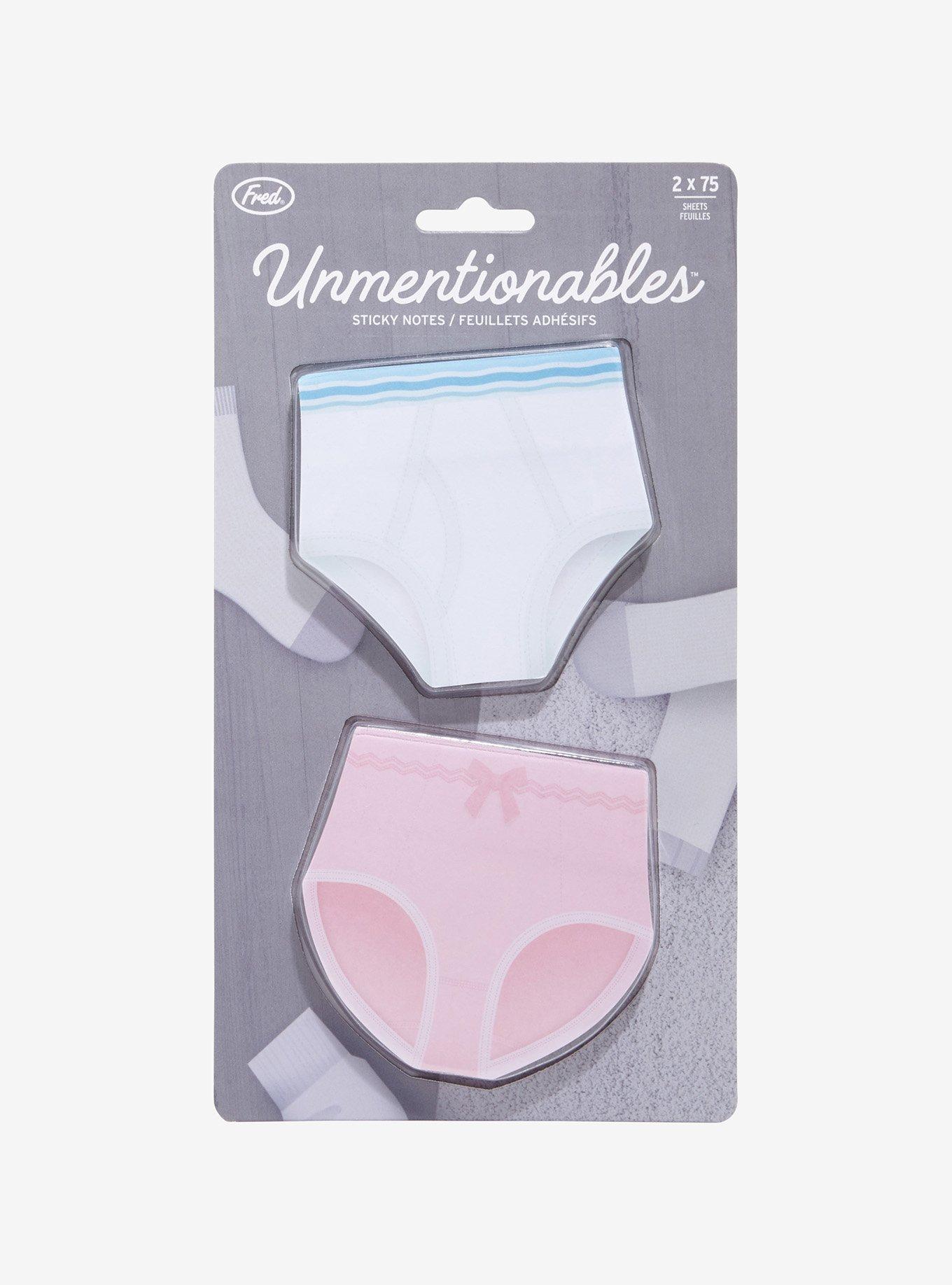 Unmentionables Underwear Sticky Note Set, , hi-res