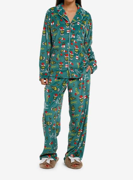 Dr. Seuss How The Grinch Stole Christmas! Pajama Set | Hot Topic