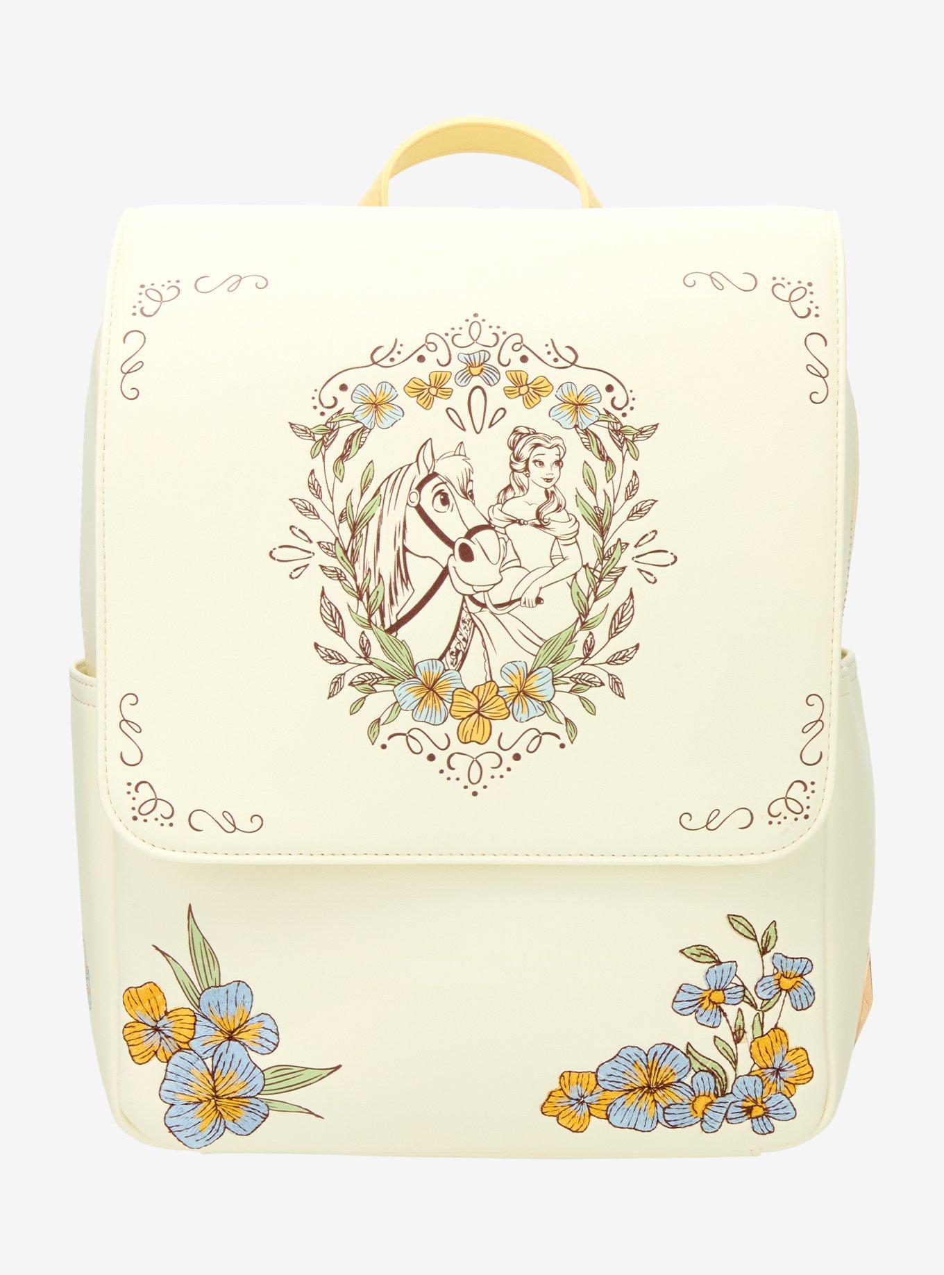 Disney Beauty And The Beast Belle & Philippe Floral Mini Backpack, , hi-res