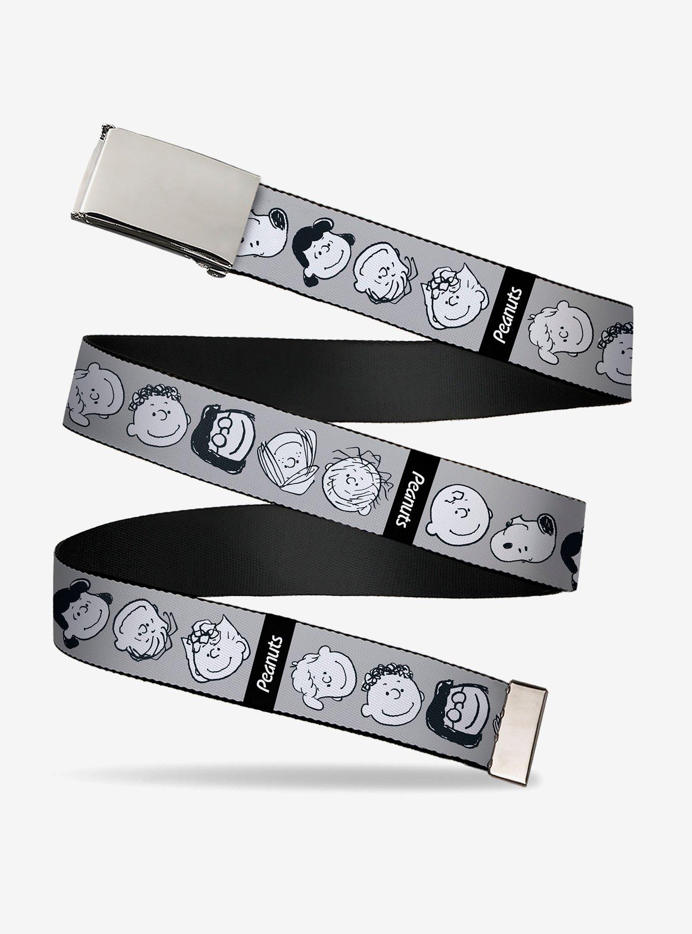 Peanuts Gang Expressions Adjustable Clamp Buckle Belt, MULTI, hi-res
