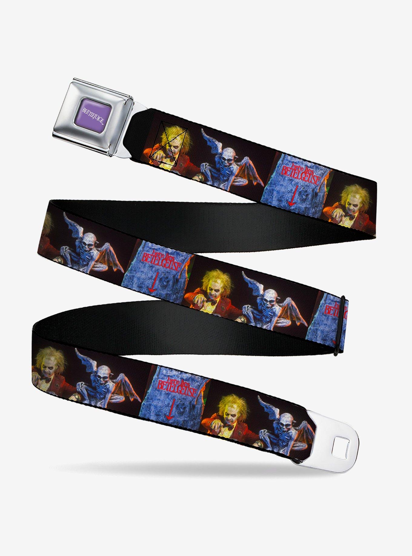 Beetlejuice Graveyard Gargoyle Pose Seatbelt Buckle Belt