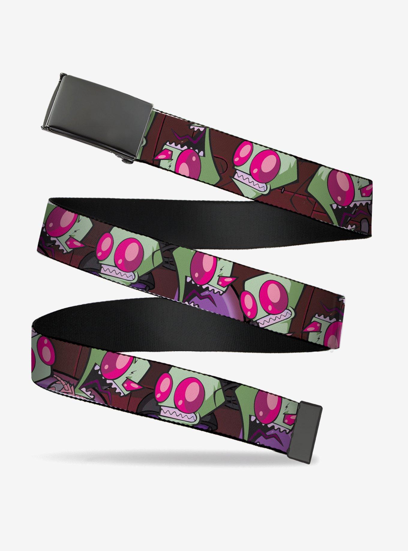 Invader Zim Close Up Poses Adjustable Clamp Buckle Belt