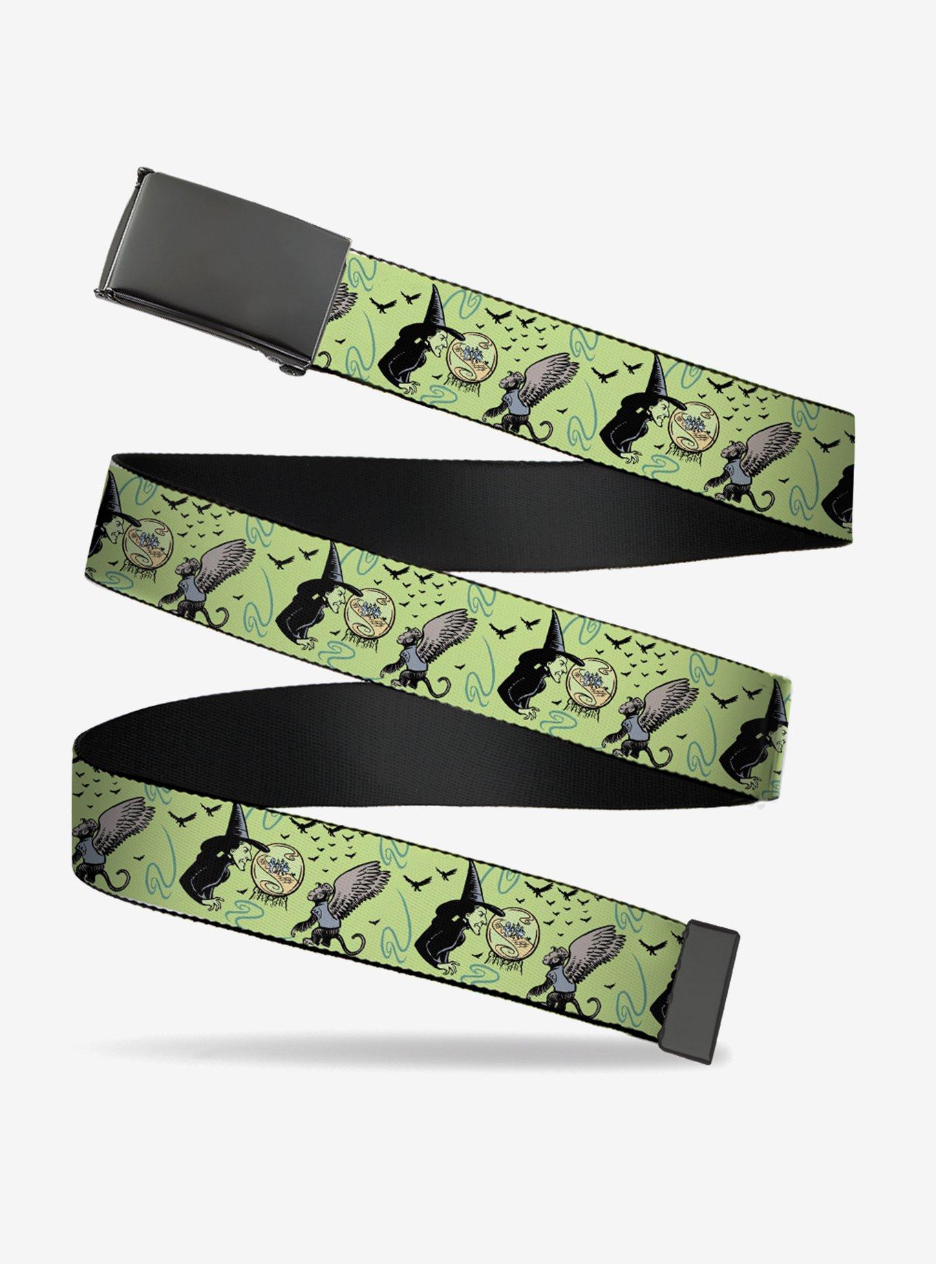 The Wizard of Oz Wicked Witch of the West & Flying Monkeys Adjustable Clamp Buckle Belt, , hi-res