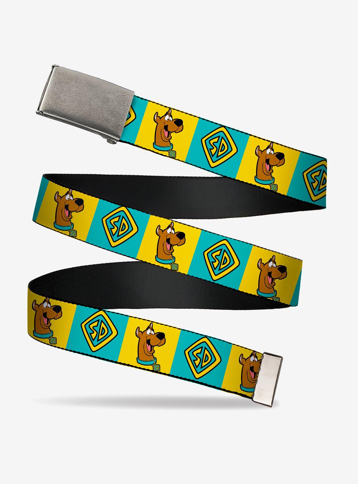 Scooby-Doo! Pose and Dog Tag Blocks Adjustable Clamp Buckle Belt, , hi-res