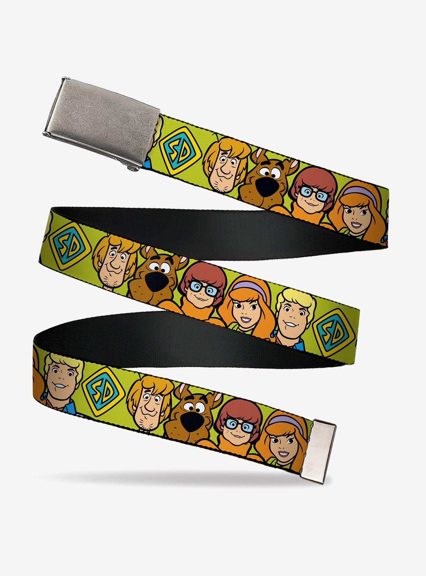 Scooby-Doo! Character Faces Close Up Adjustable Clamp Buckle Belt, , hi-res