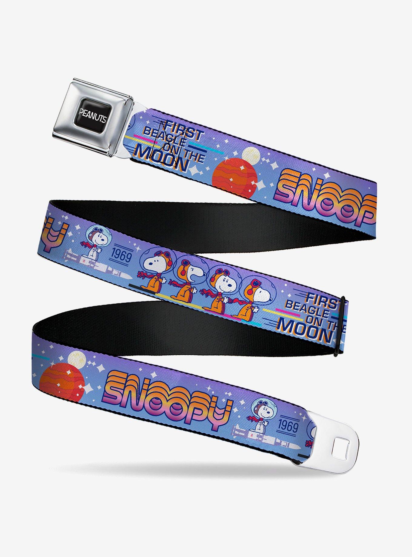 Peanuts Astronaut Snoopy Launch Poses Multi Seatbelt Buckle Belt, , hi-res