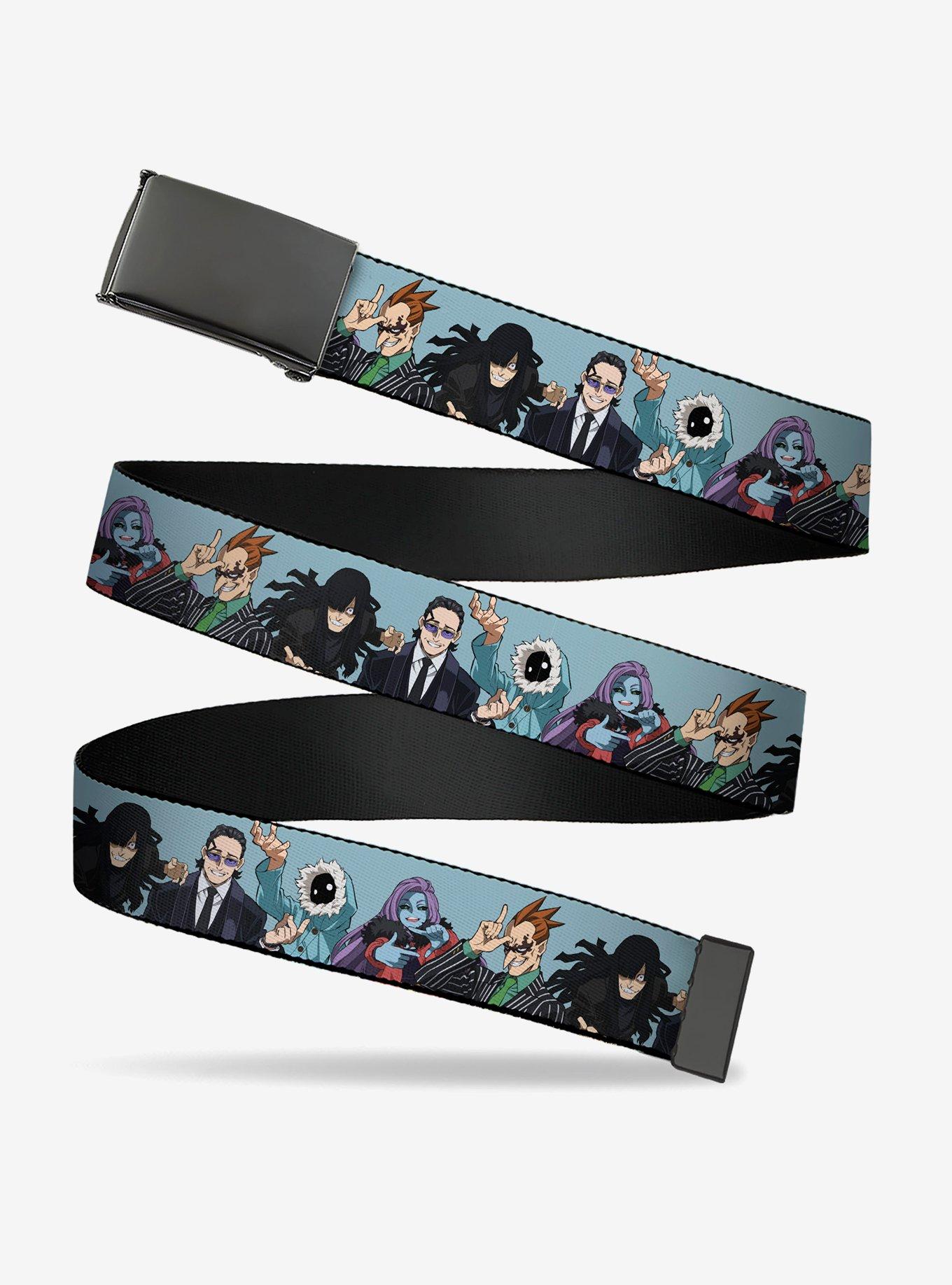My Hero Academia Five Meta Liberation Army Villains Adjustable Clamp Buckle Belt, , hi-res