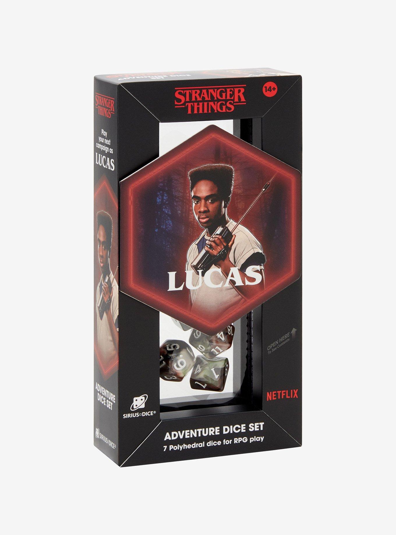 SDZ900202 Stranger Things Adventure Dice Set - Lucas - Set of 7