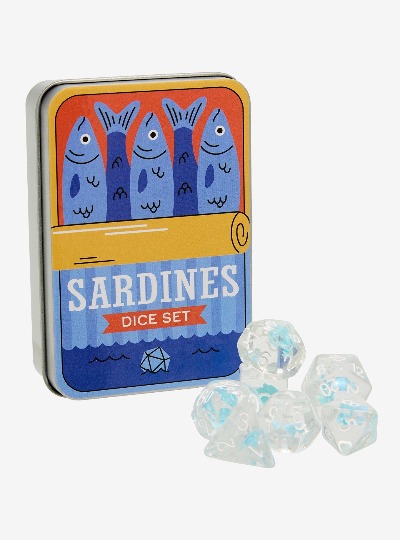 Sardines Polyhedral Dice Set Hot Topic Exclusive, , hi-res