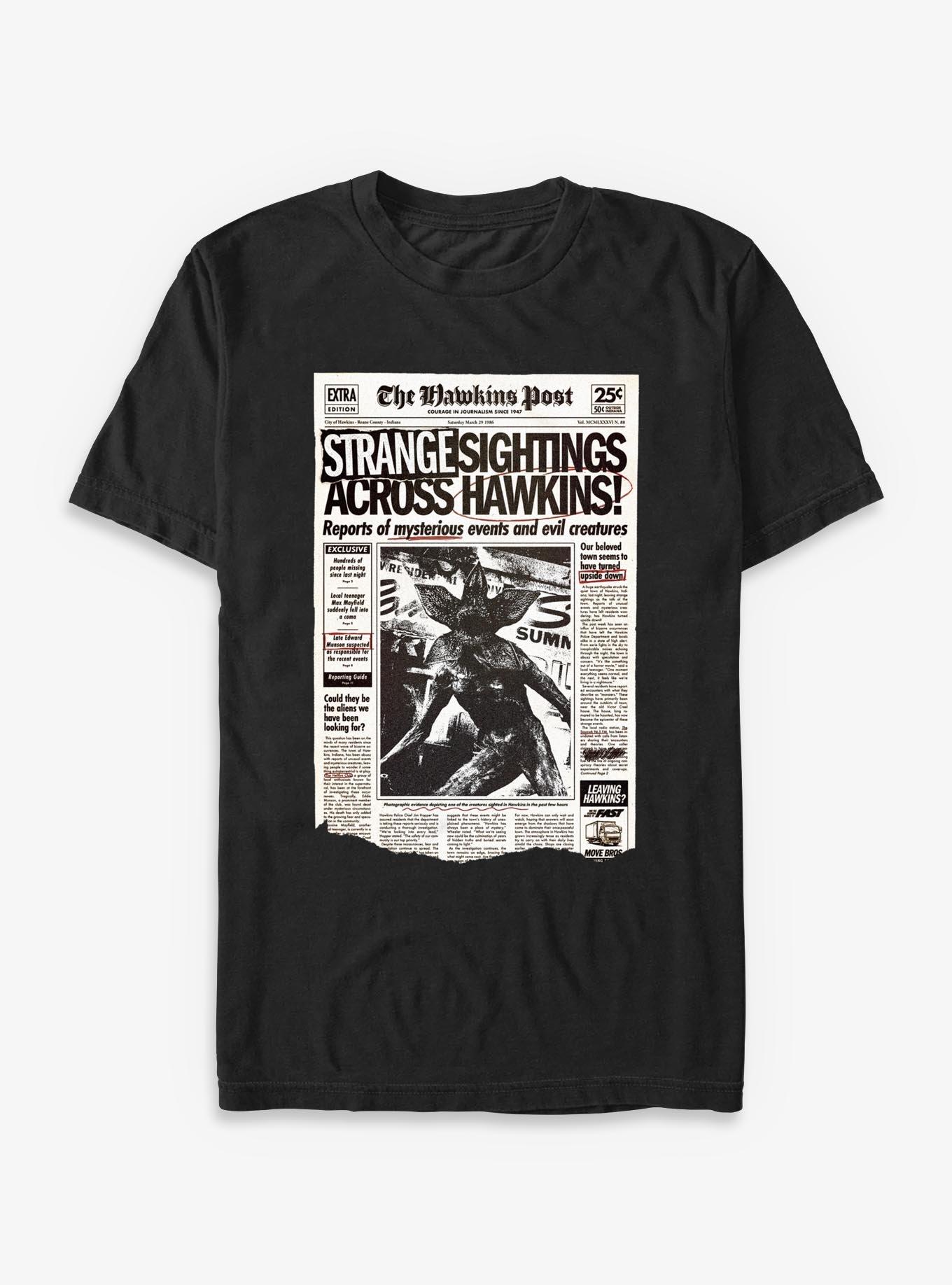 Stranger Things Strange Sightings Across Hawkins T-Shirt