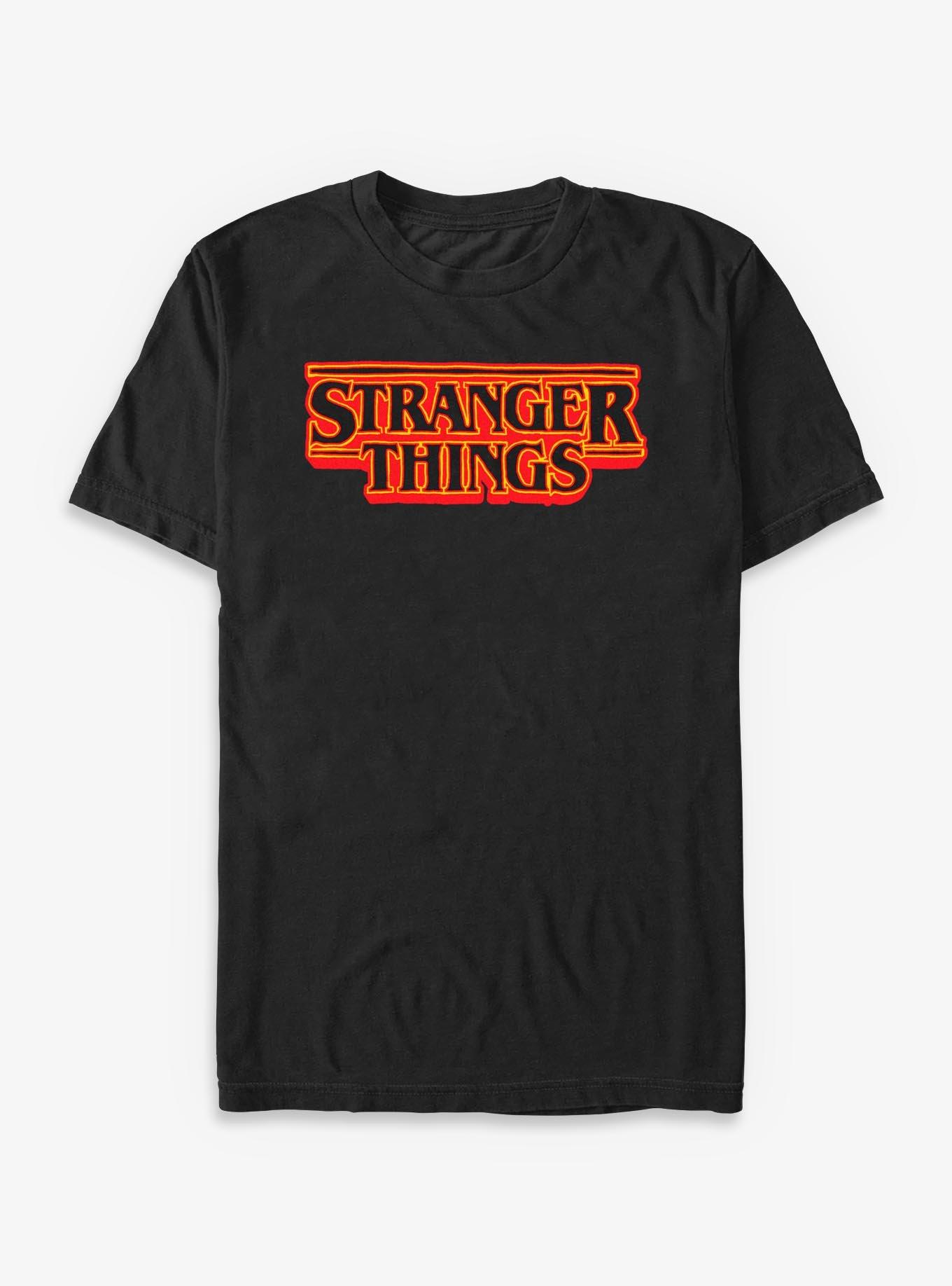 Stranger Things Dark Logo T-Shirt, BLACK, hi-res view 1