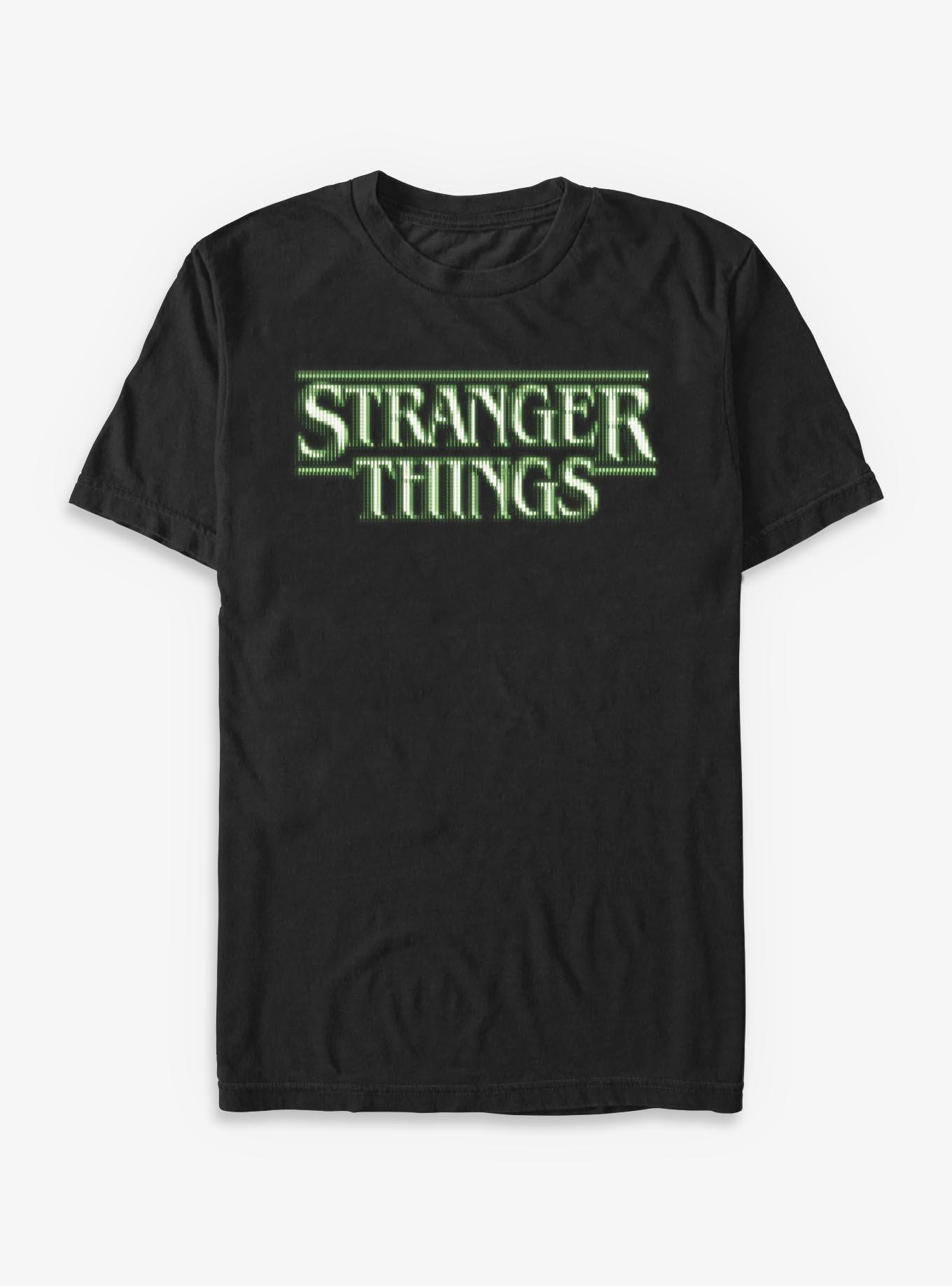 Stranger Things 8-Bit Glitch Logo T-Shirt, , hi-res