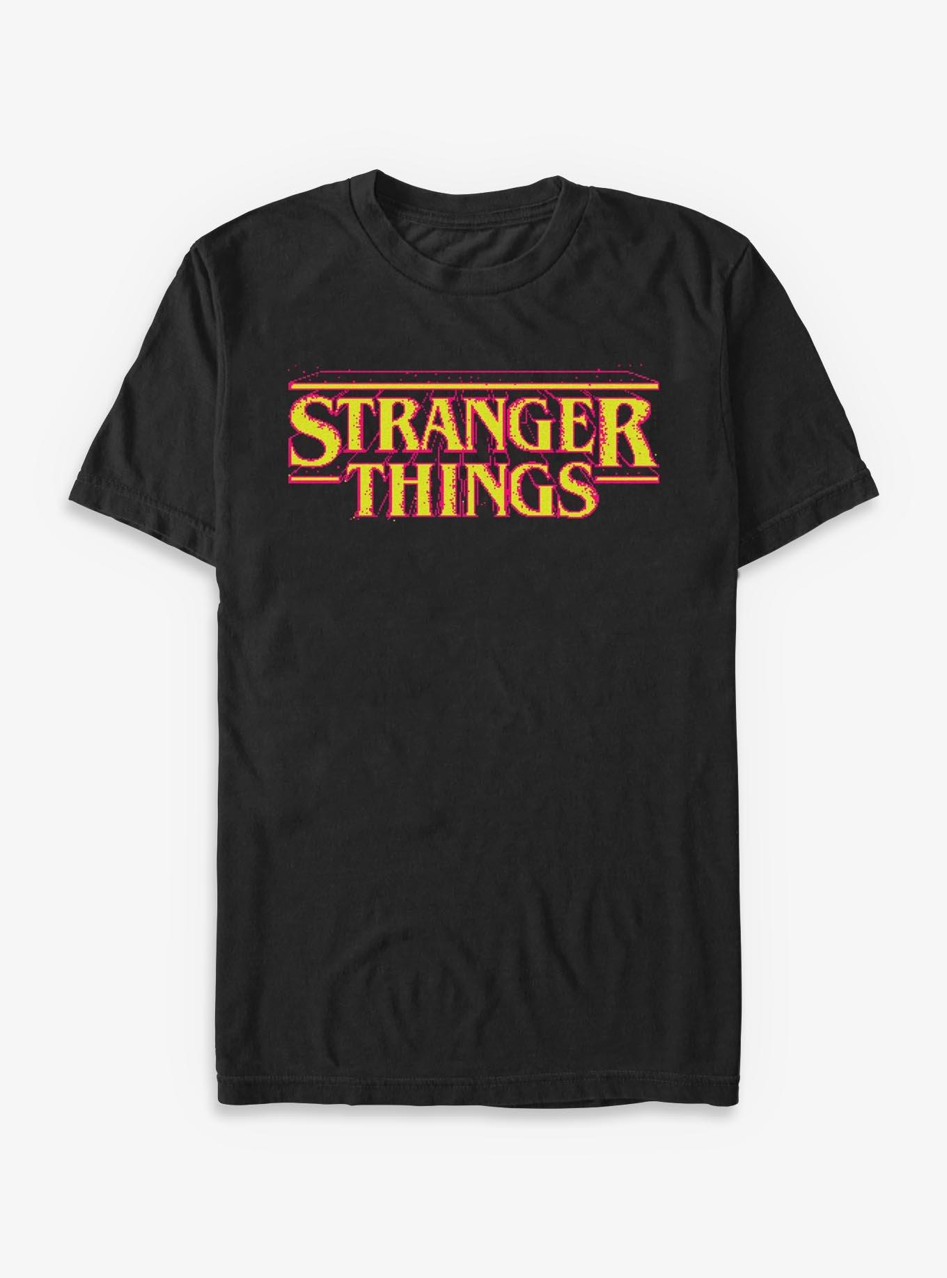 Stranger Things 8-Bit Videogame Logo T-Shirt