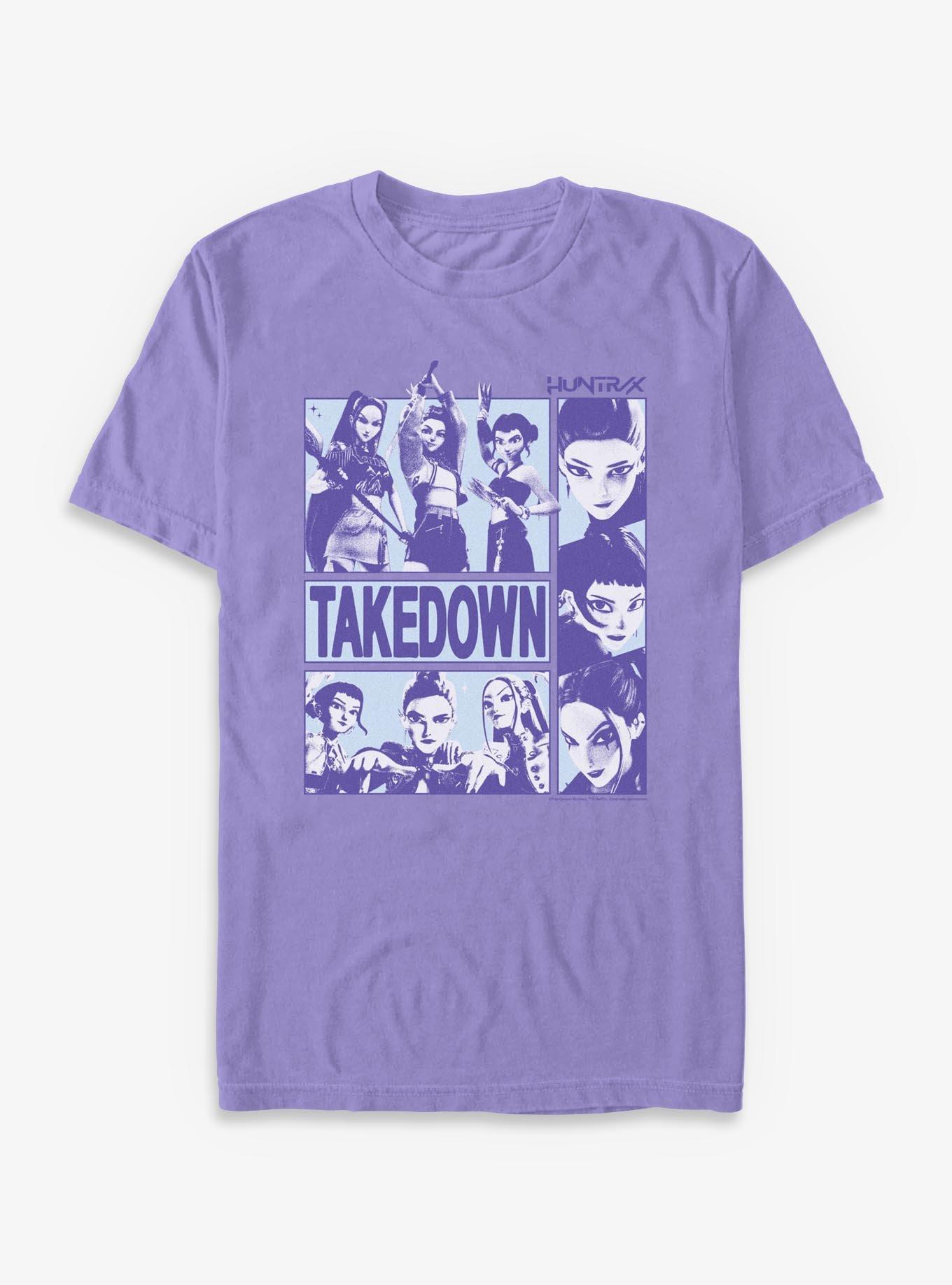 KPop Demon Hunters HUNTR/X Takedown Garment Dye T-Shirt, , hi-res
