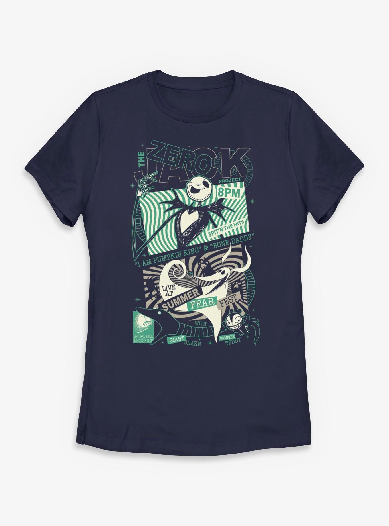 Disney The Nightmare Before Christmas Jack Zero Poster Womens T-Shirt, , hi-res