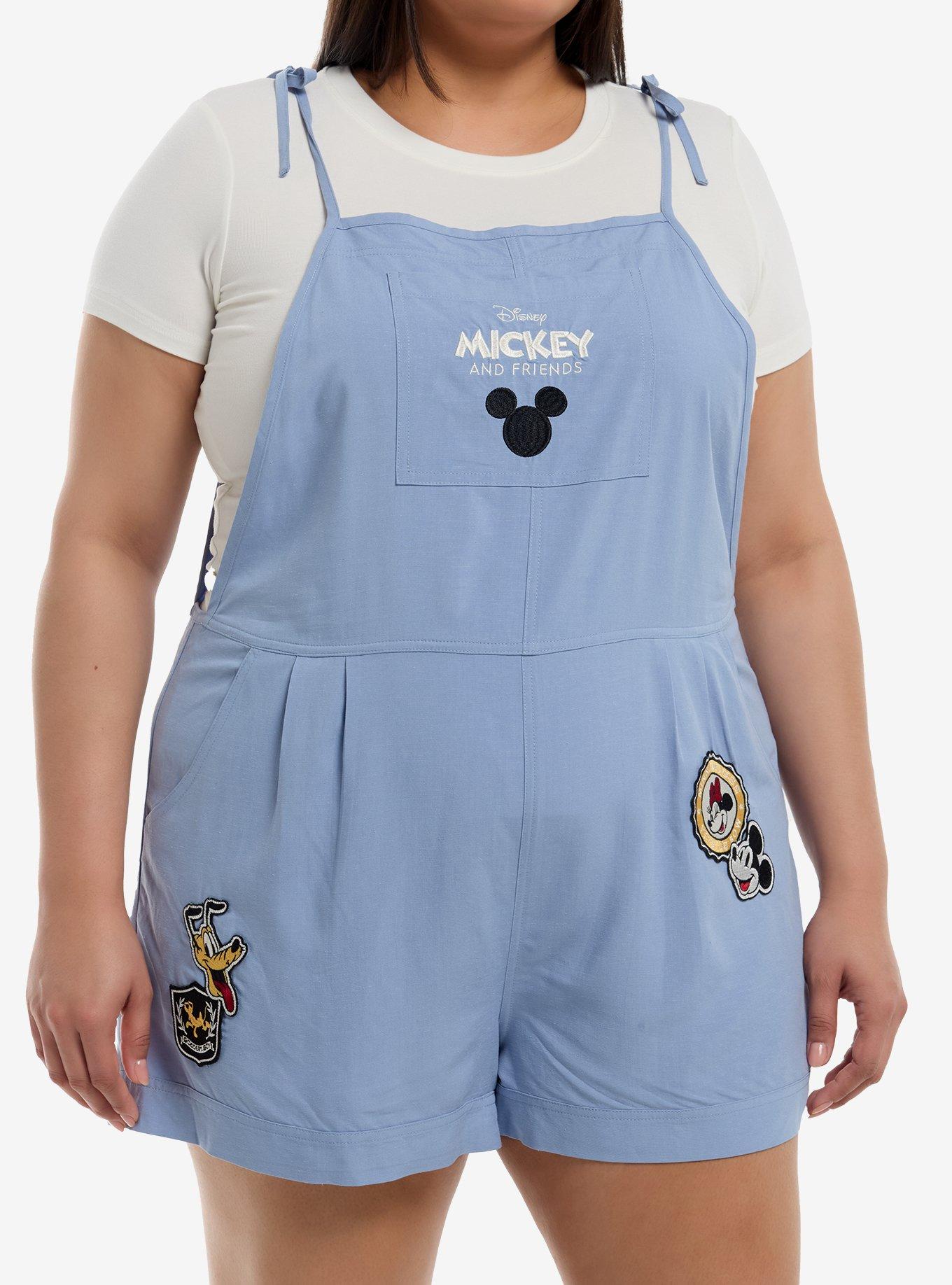 Her Universe Disney Sensational Six Linen Shortalls Plus Size Her Universe Exclusive, , hi-res