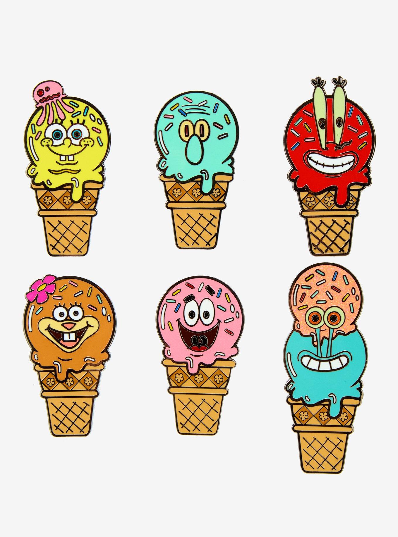 Whatever! Makes You Happy SpongeBob SquarePants Ice Cream Blind Box Enamel Pin Hot Topic Exclusive, , hi-res