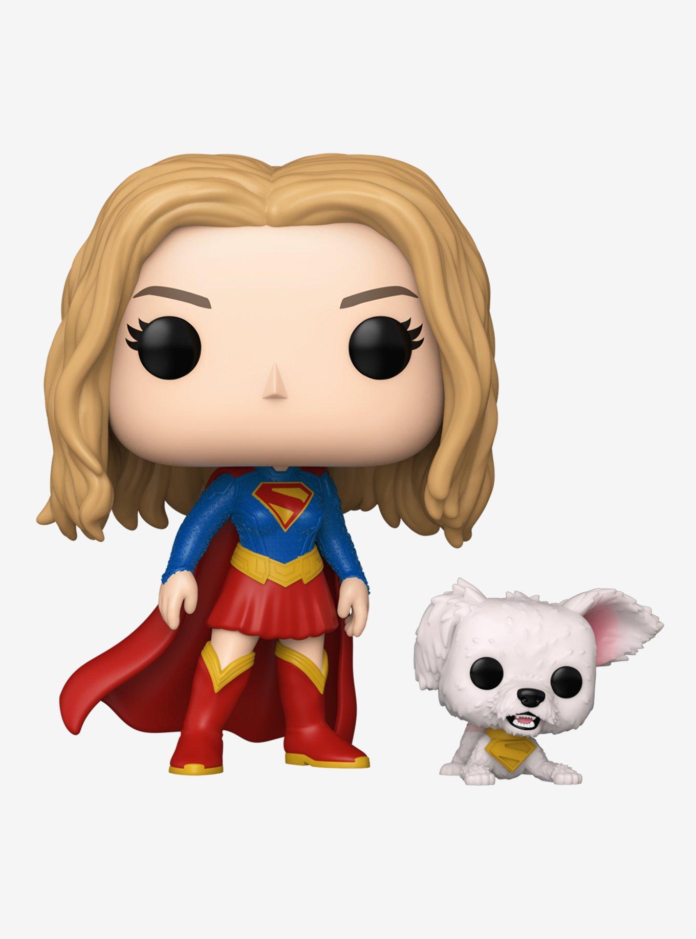 Funko DC Comics Supergirl Pop! Heroes Supergirl With Puppy Krypto Vinyl Figure Set, , hi-res
