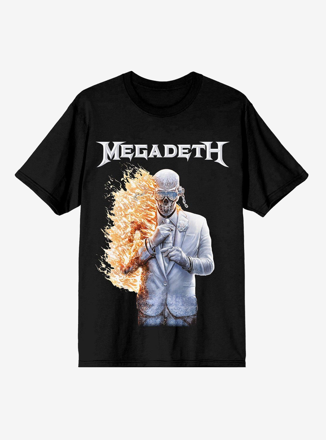 Megadeth Flaming Vic Rattlehead Album Cover T-Shirt | Hot Topic