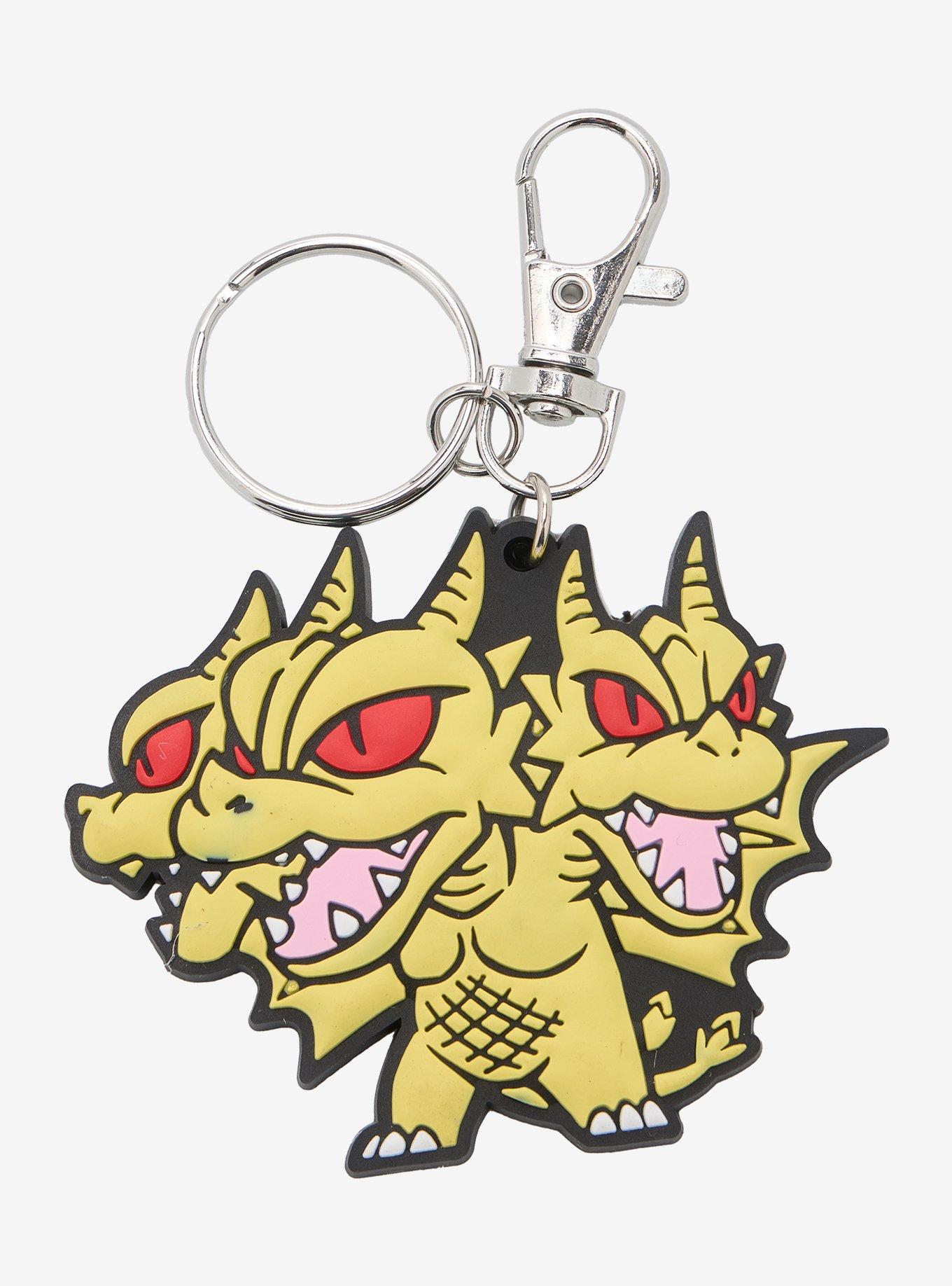 Godzilla Chibi King Ghidora Key Chain, , hi-res