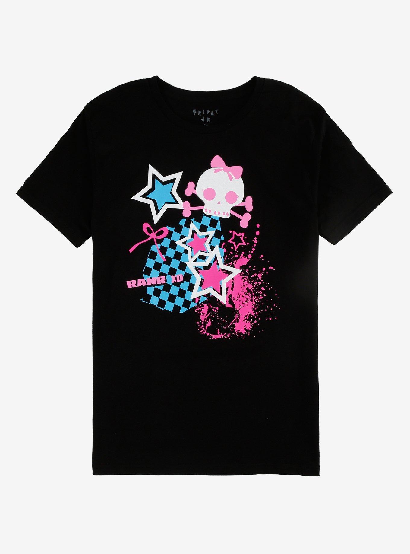 Rawr Skull Star T-Shirt, , hi-res