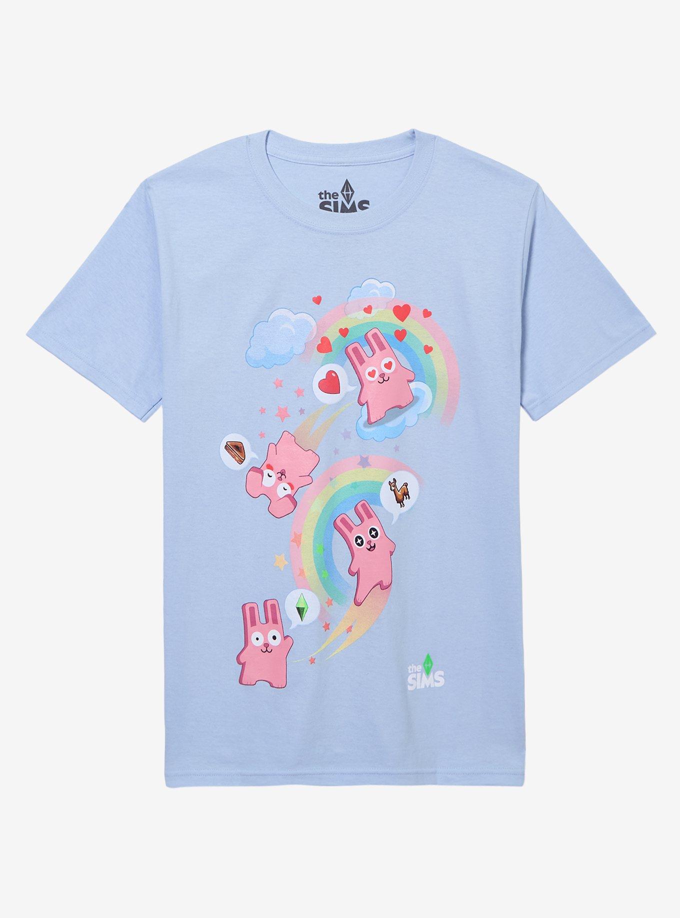 The Sims Freezer Bunny Rainbows T-Shirt, , hi-res