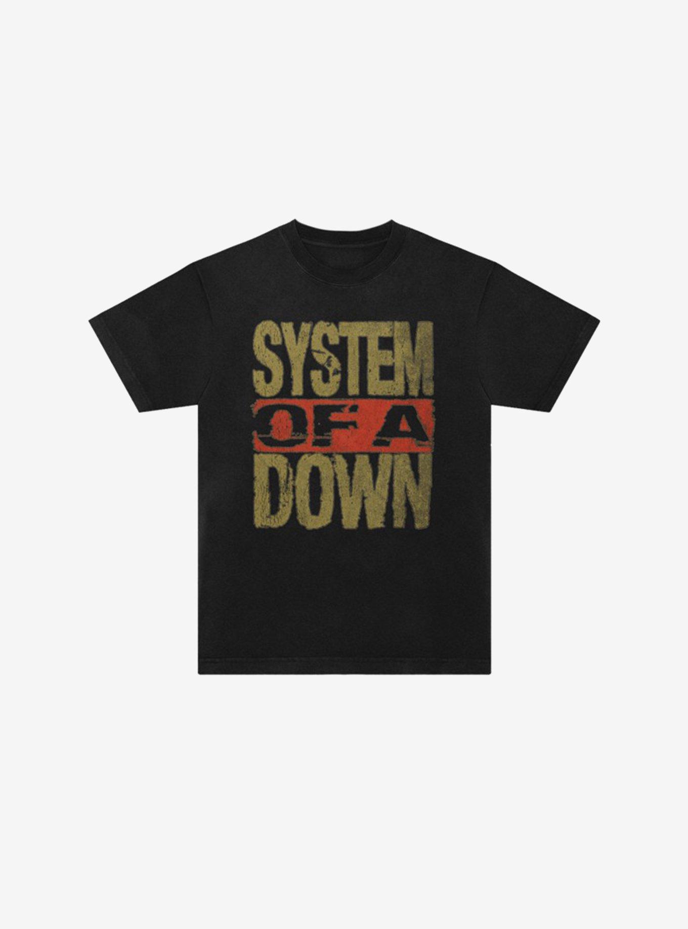 System Of A Down Text Logo T-Shirt, , hi-res