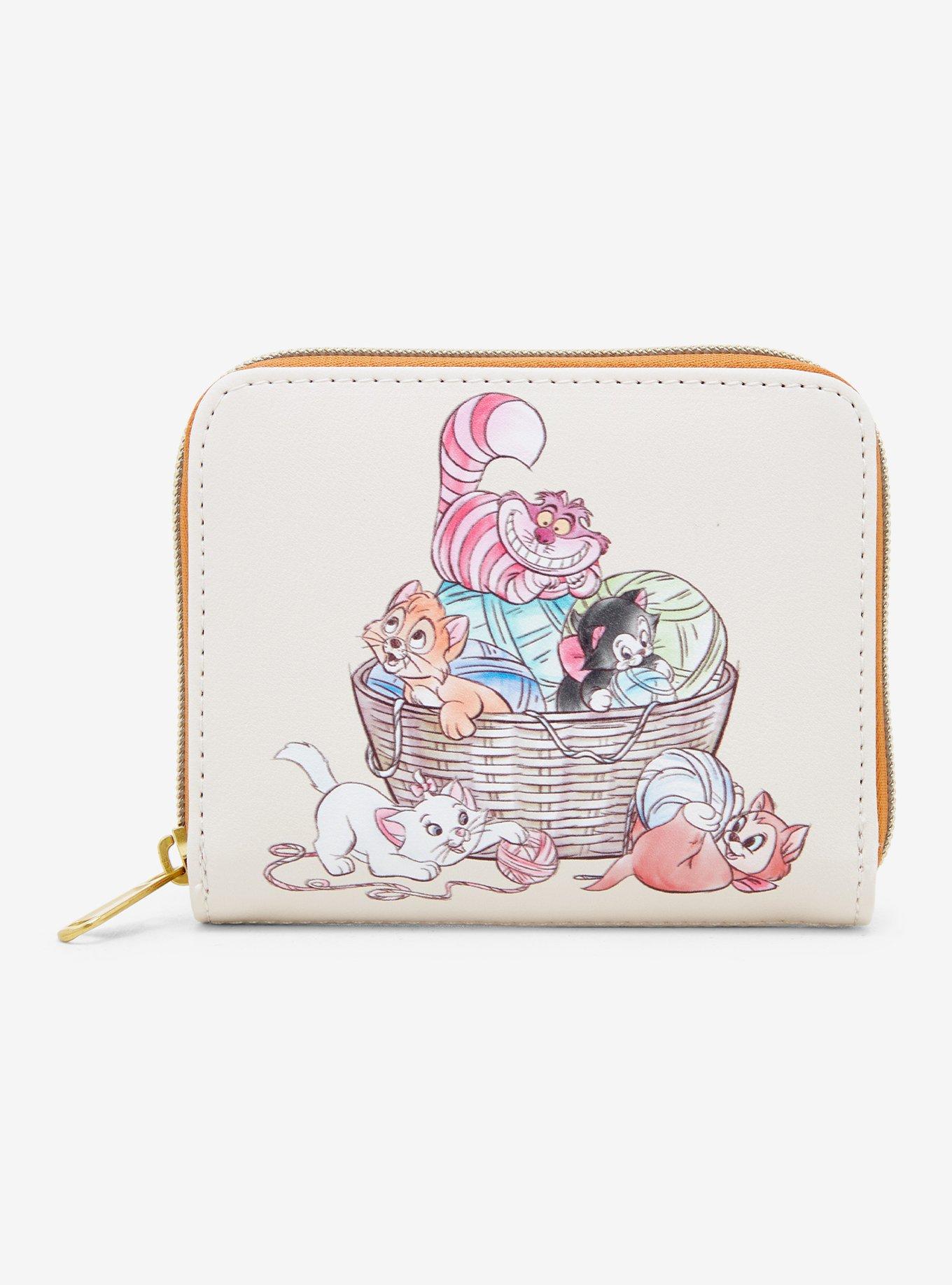 Loungefly Disney Cats Yarn Mini Zipper Wallet, , hi-res