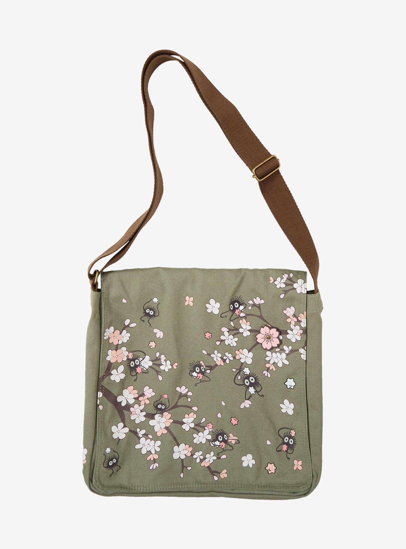 Studio Ghibli® Spirited Away Soot Sprite Cherry Blossom Messenger Bag