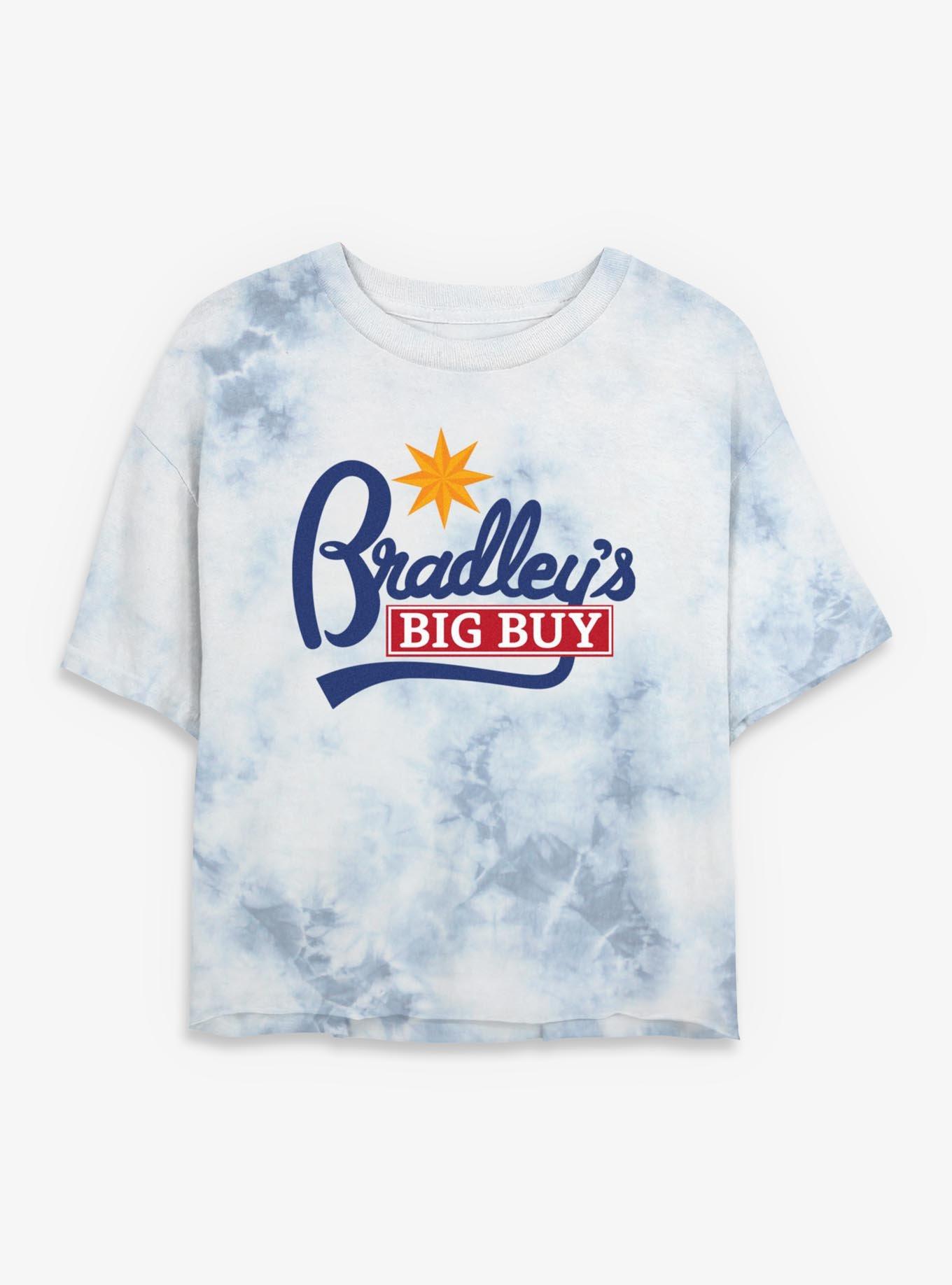 Stranger Things Bradley's Big Buy Girls Tye-Dye Crop T-Shirt, WHITEBLUE, hi-res