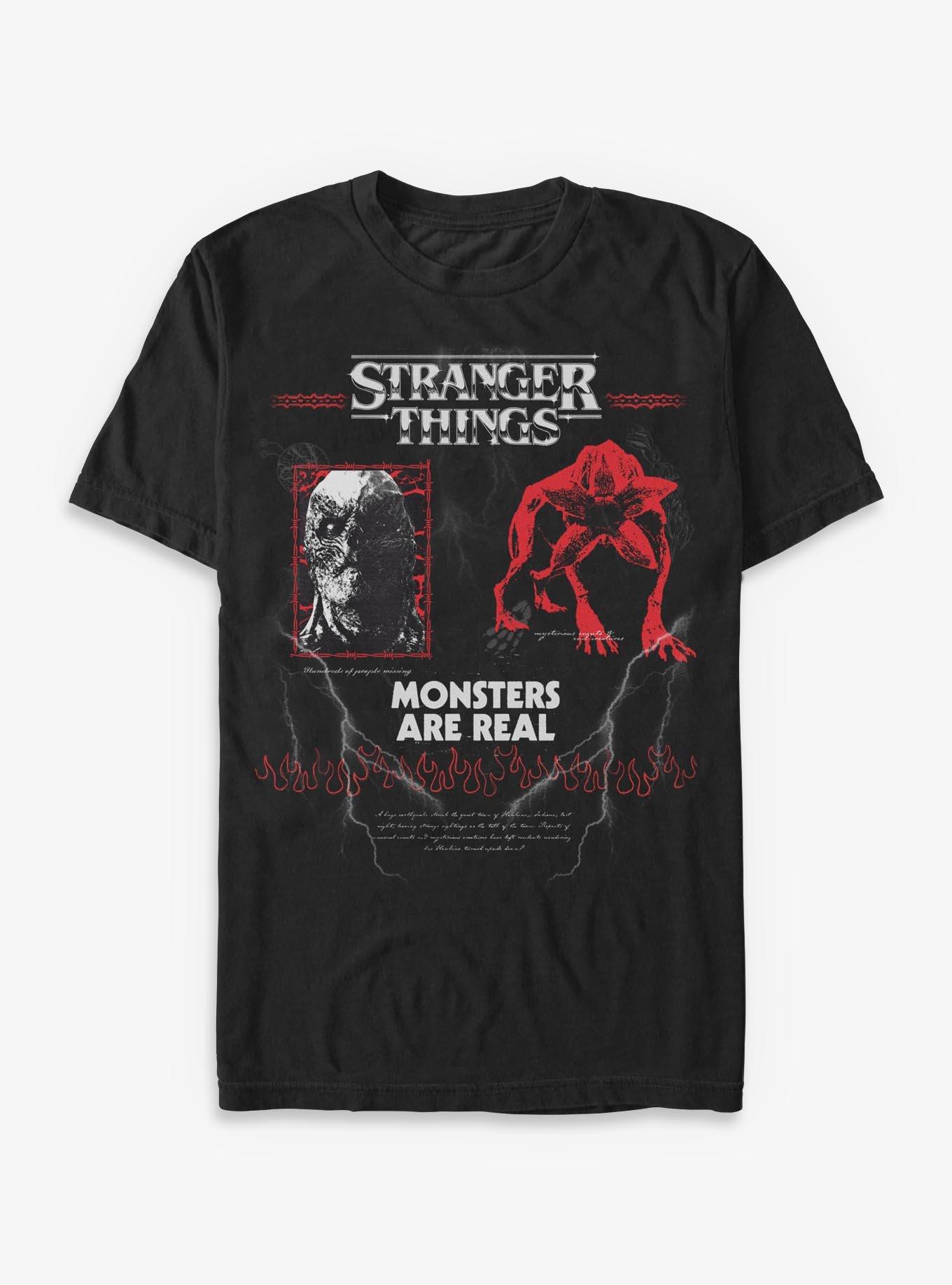 Stranger Things Vecna & Demogorgon Monsters Are Real T-Shirt Hot Topic Exclusive, , hi-res