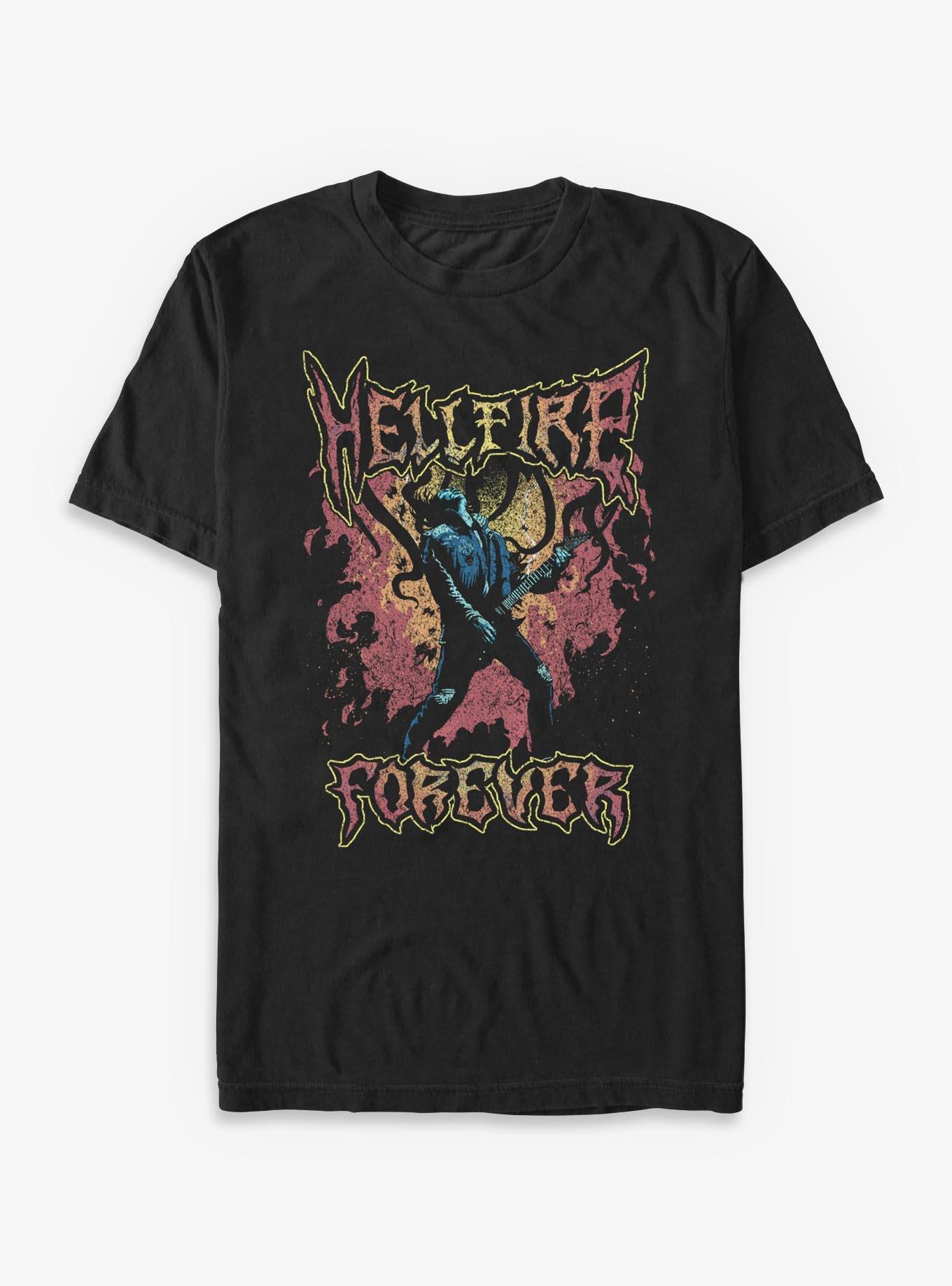 Stranger Things Eddie Munson Hellfire Forever T-Shirt Hot Topic Exclusive, , hi-res
