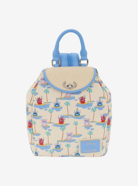 Loungefly Disney Lilo & Stitch Angel, Leroy, & Stitch Allover