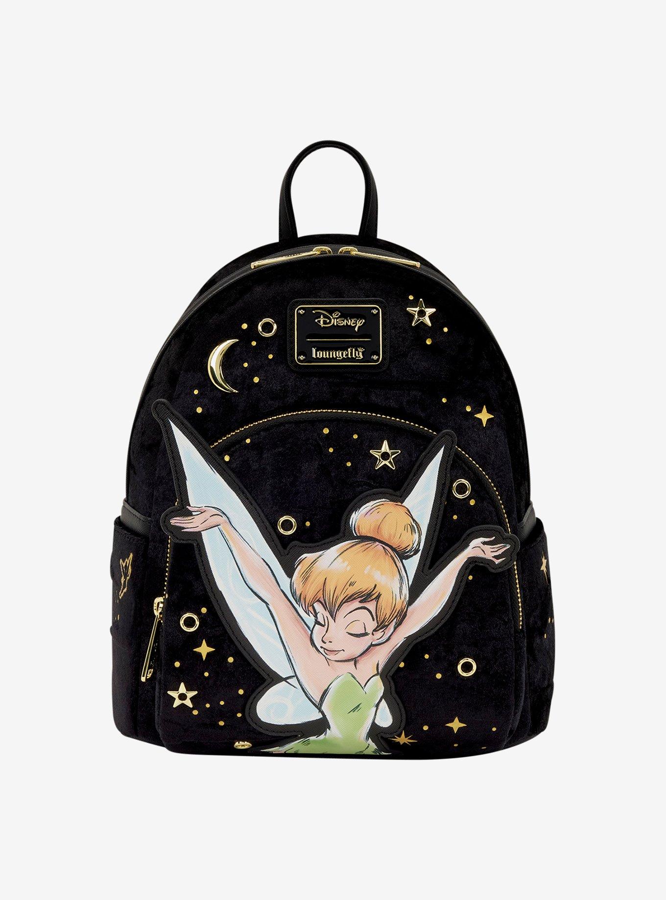 Loungefly Disney Peter Pan Tinker Bell Pixie Dust Velvet Mini Backpack, , hi-res