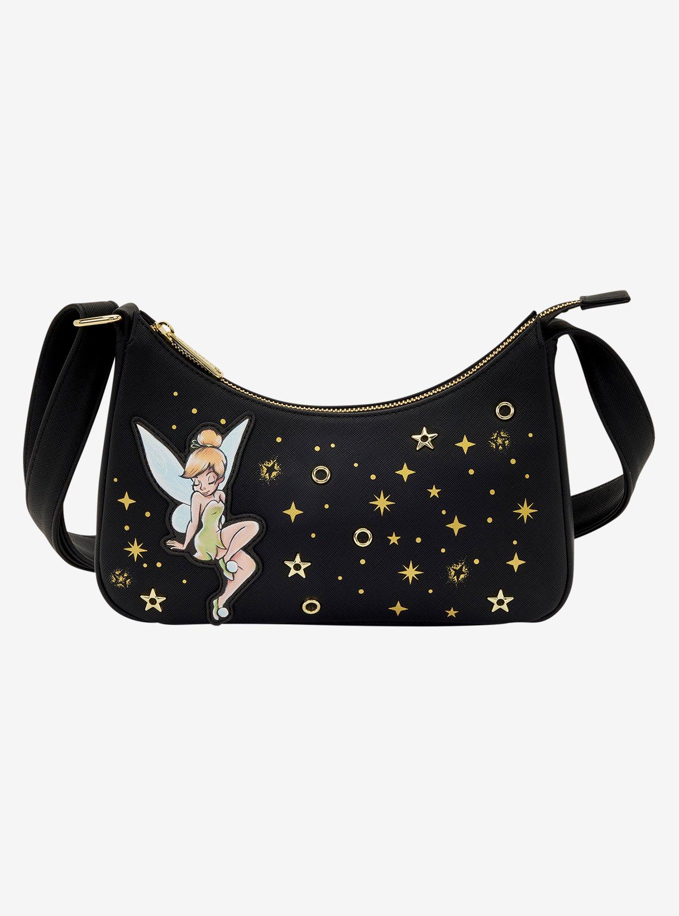Loungefly Disney Peter Pan Tinker Bell Stars Crossbody Bag, , hi-res
