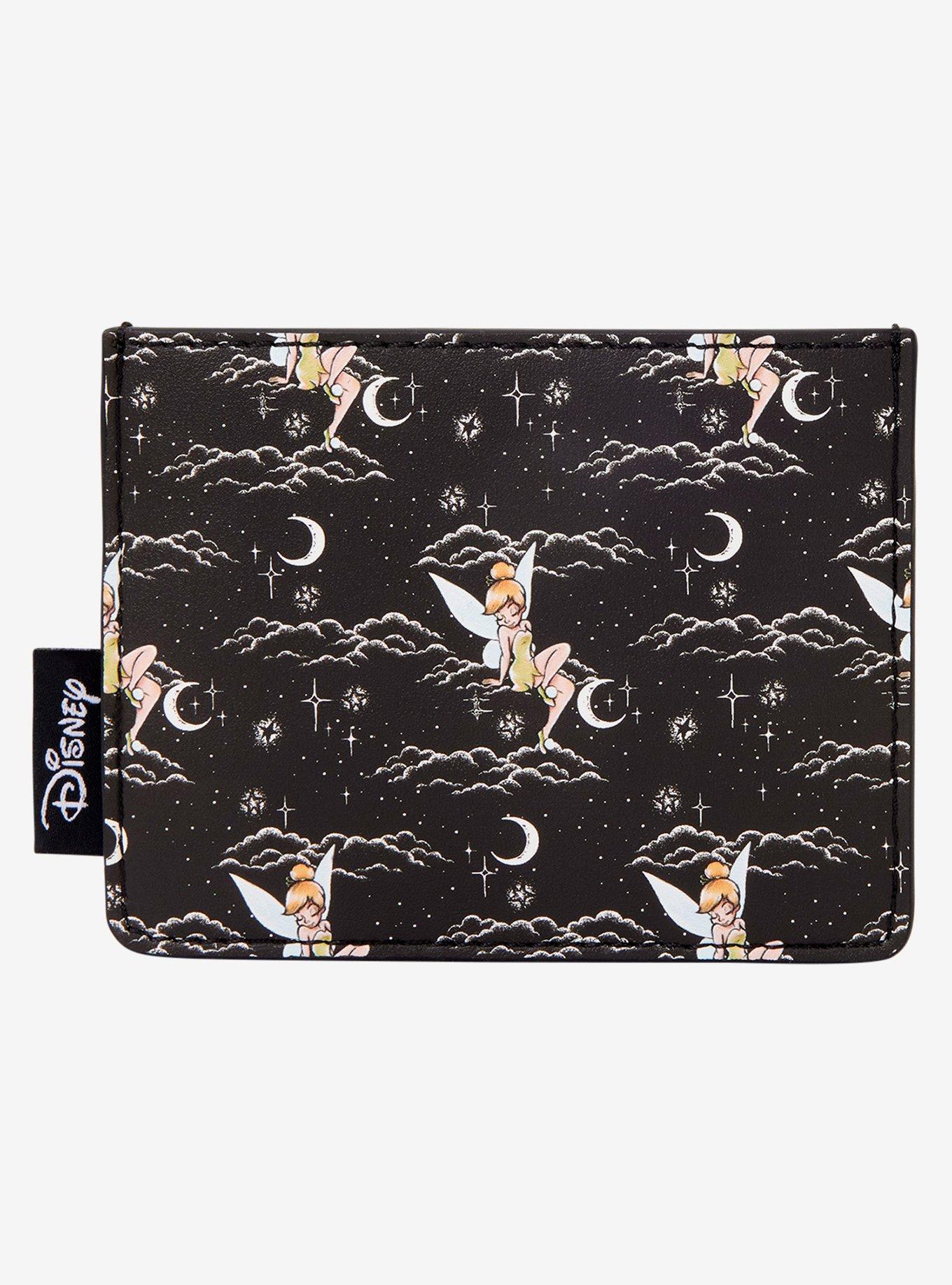 Loungefly Disney Peter Pan Tinker Bell Stars Allover Print Cardholder, , hi-res