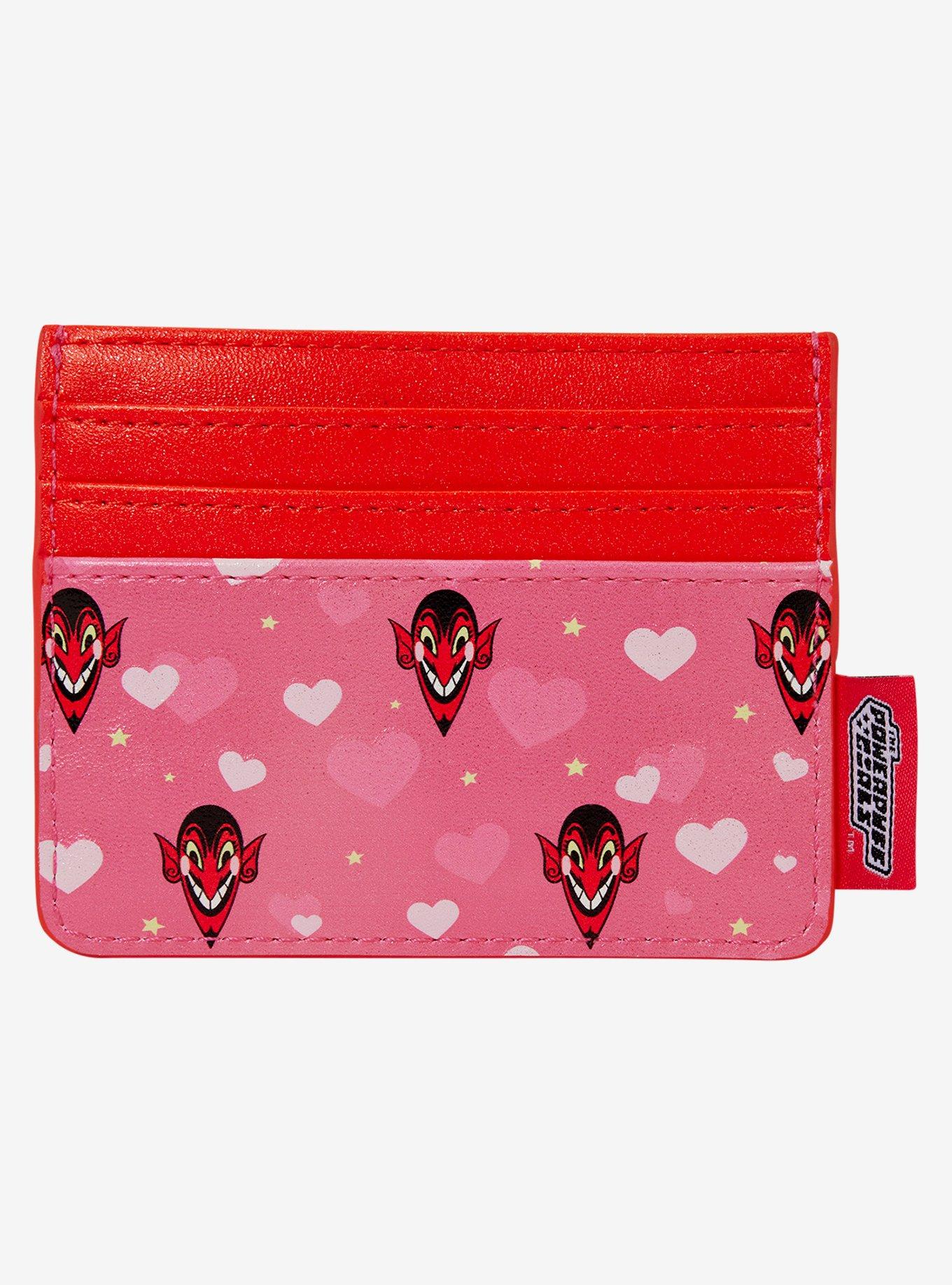 Loungefly The Powerpuff Girls HIM Hearts Allover Print Cardholder, , hi-res