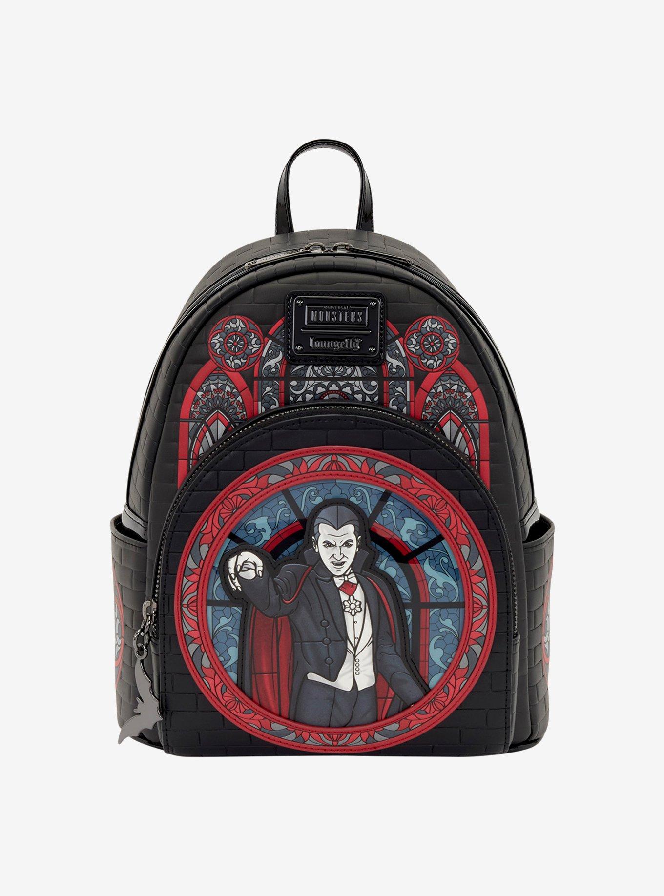 Loungefly Universal Monsters Dracula Stained Glass Mini Backpack, , hi-res